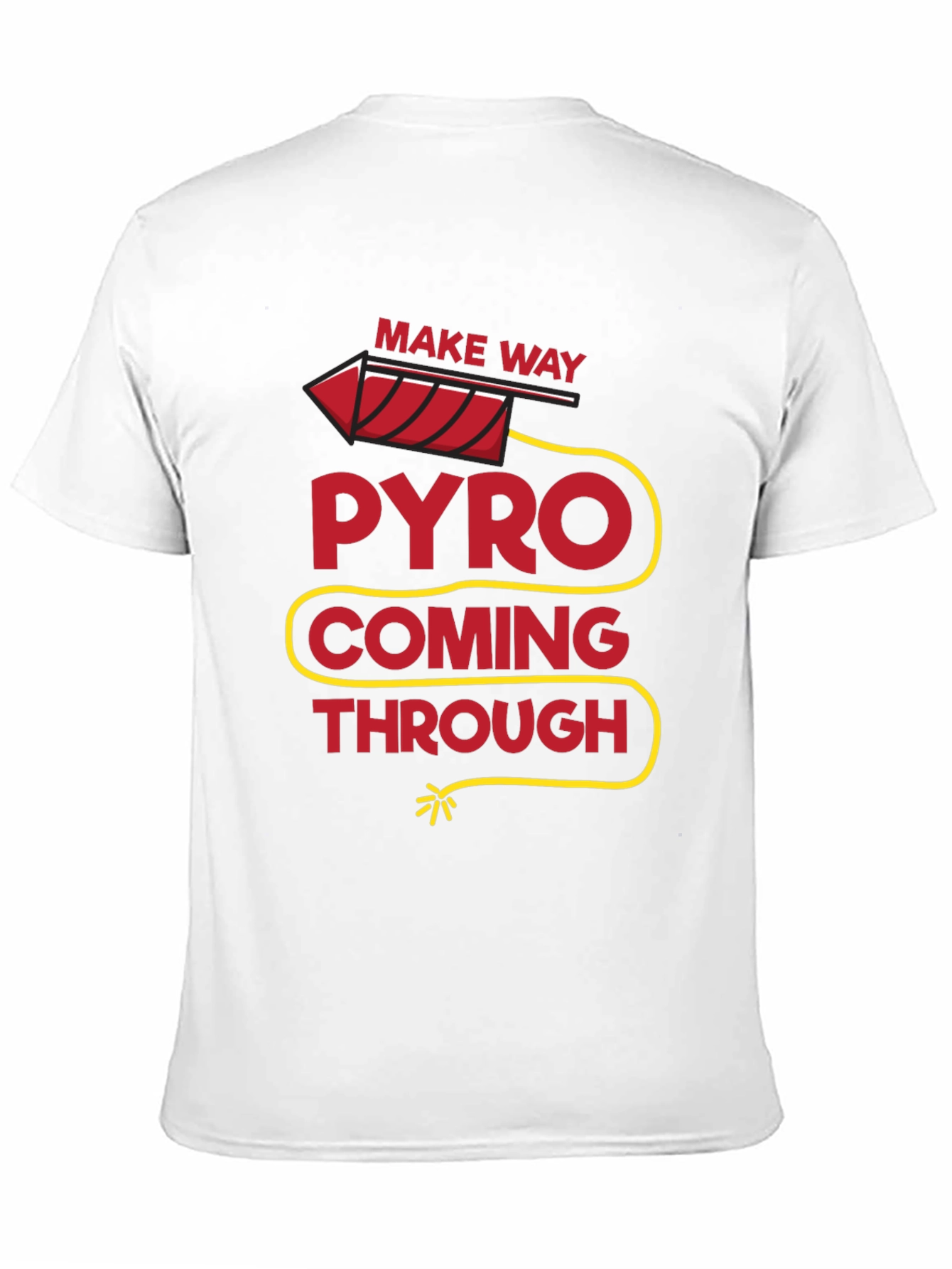 Black Pyro Coming Through Graphic T-Shirt - Black Cotton Tee view 11