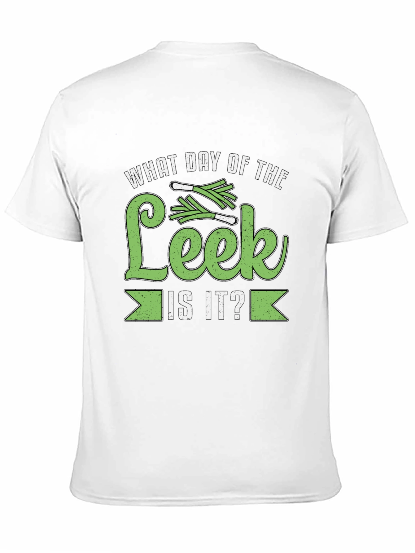 Black What Day of The Leek is It? T-Shirt view 11