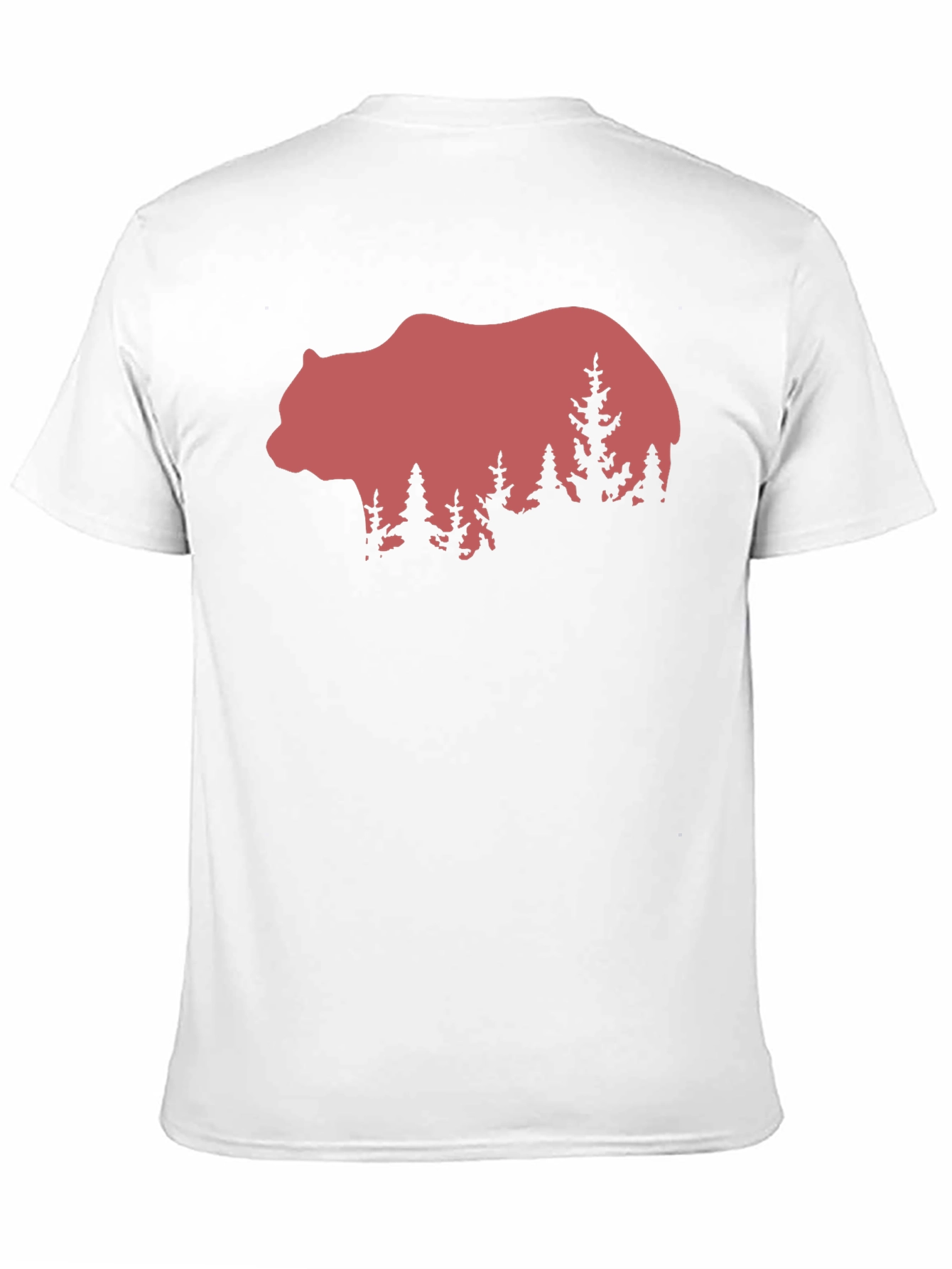 Black Bear & Forest Graphic Tee - Nature Lover's Shirt view 11