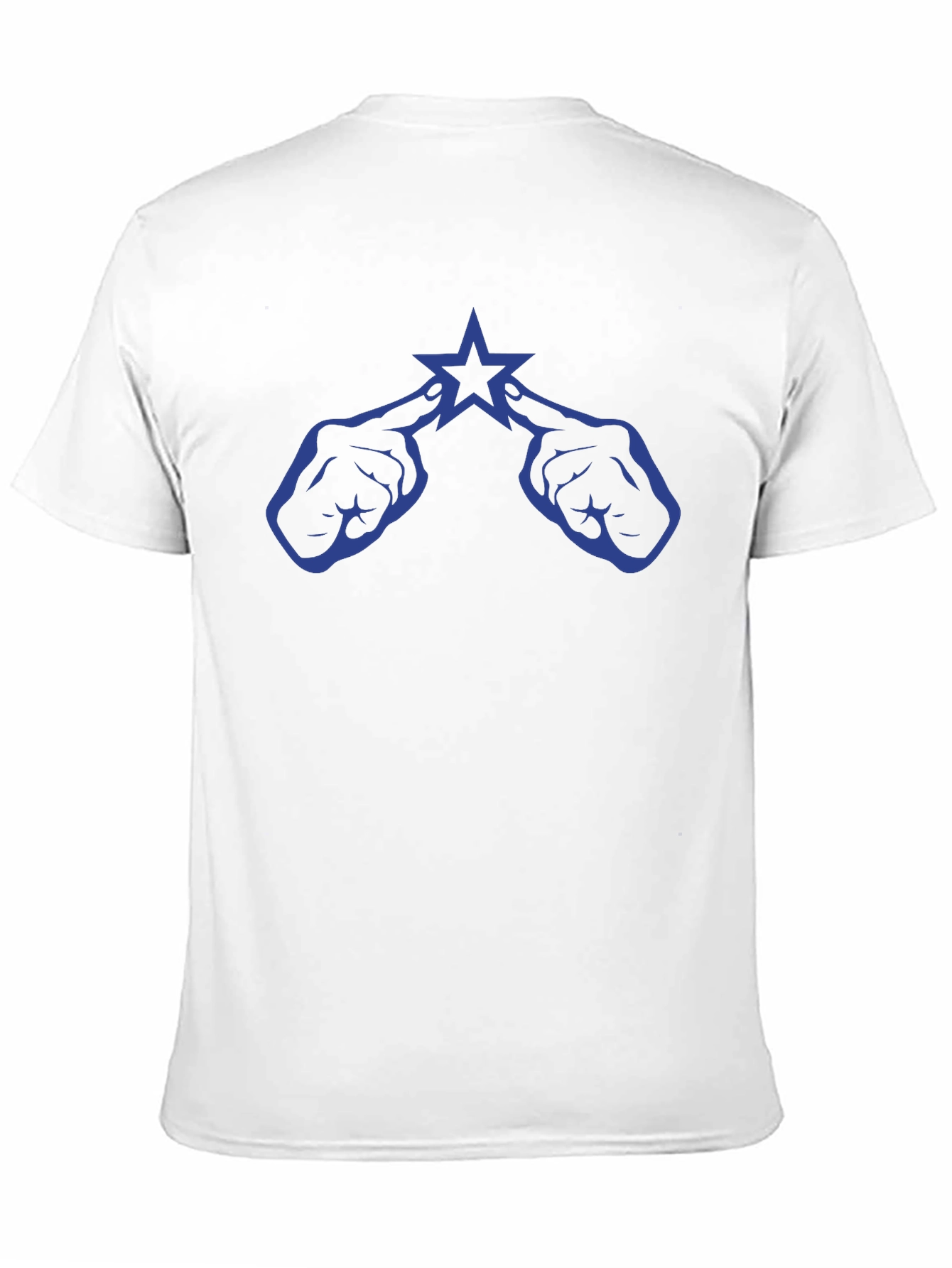 Black Star Fingers Graphic T-Shirt - Trendy Casual Tee view 11