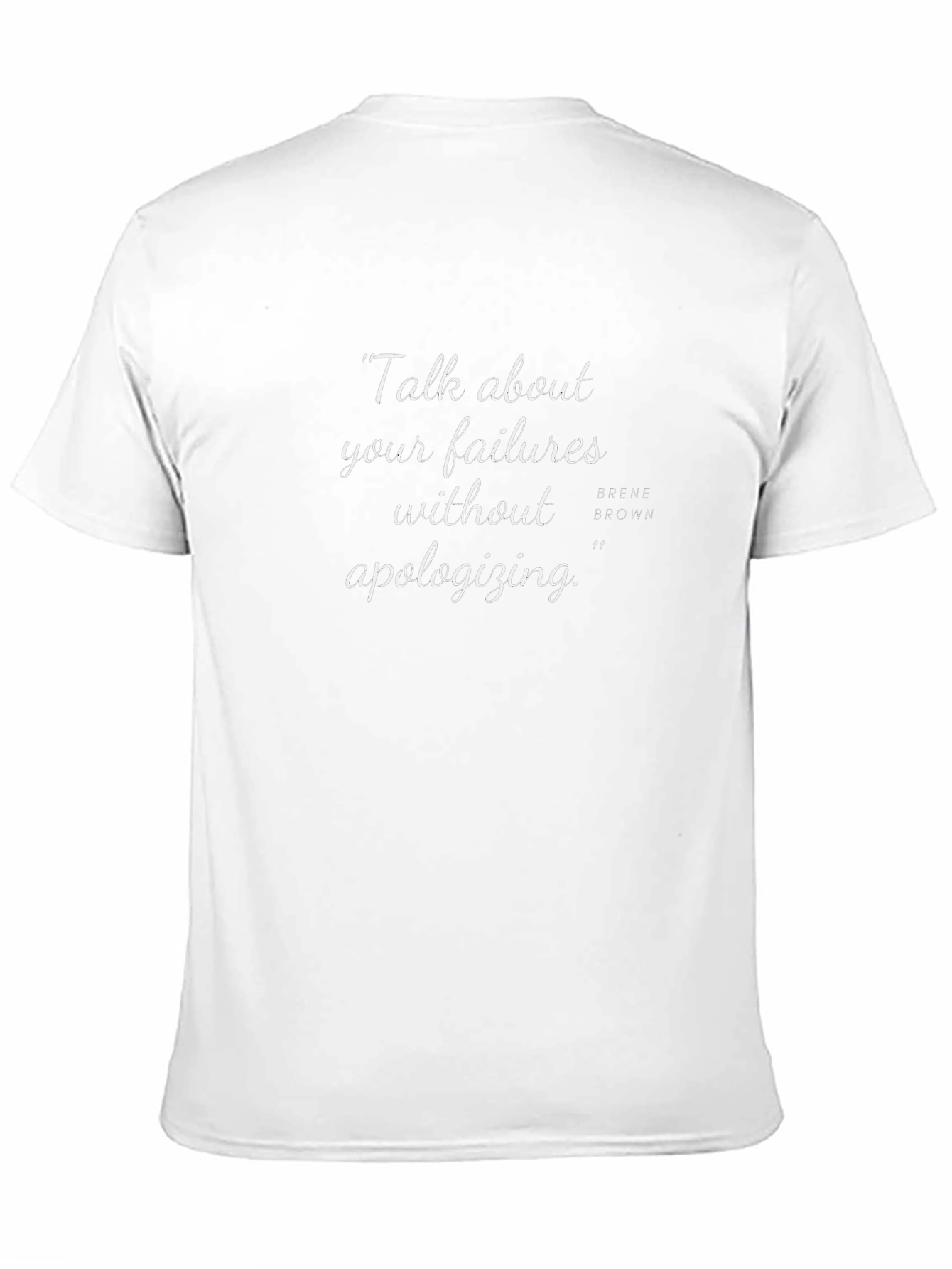 Black Inspirational Quote Tee - Failures Without Apologizing view 11