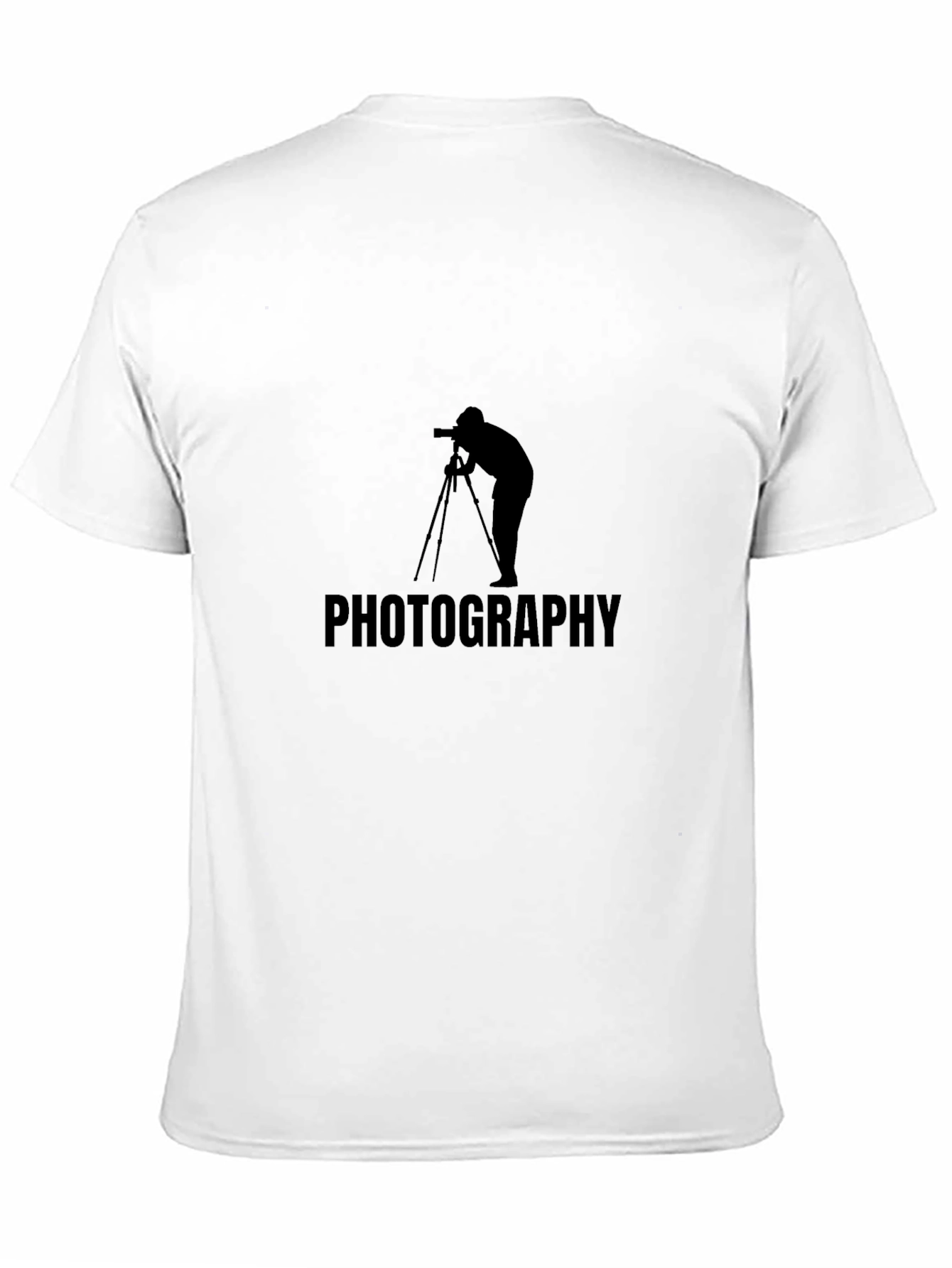 Black Photographer Graphic Tee - Classic Black Cotton view 11