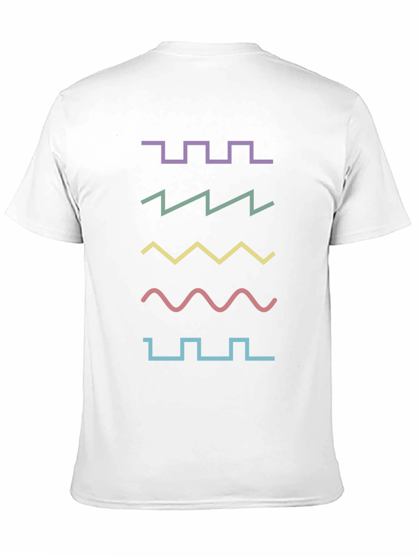 Black Retro Waveform T-Shirt - Synth Lover Apparel view 11