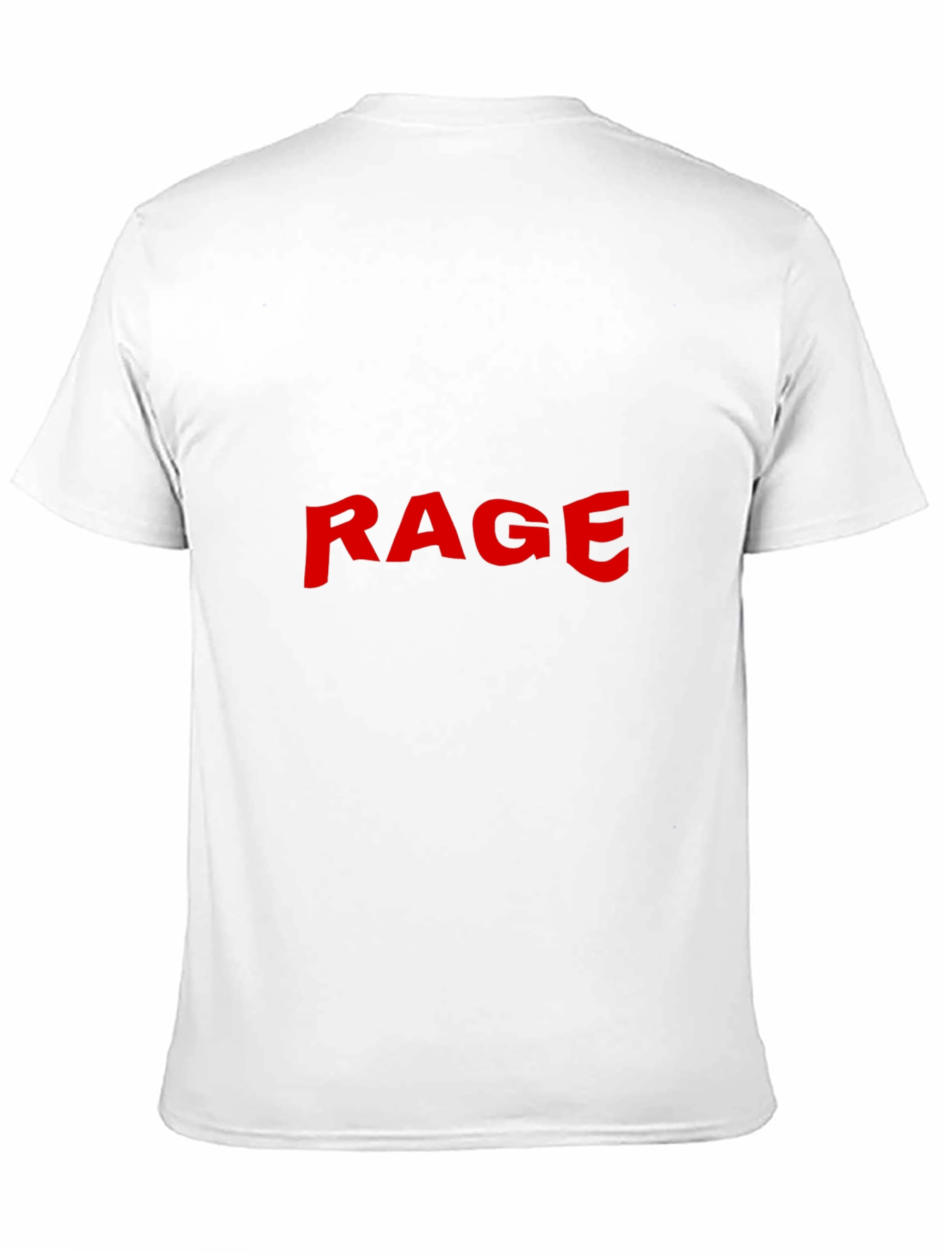 Black RAGE Graphic Tee - Bold Statement Black T-Shirt view 11