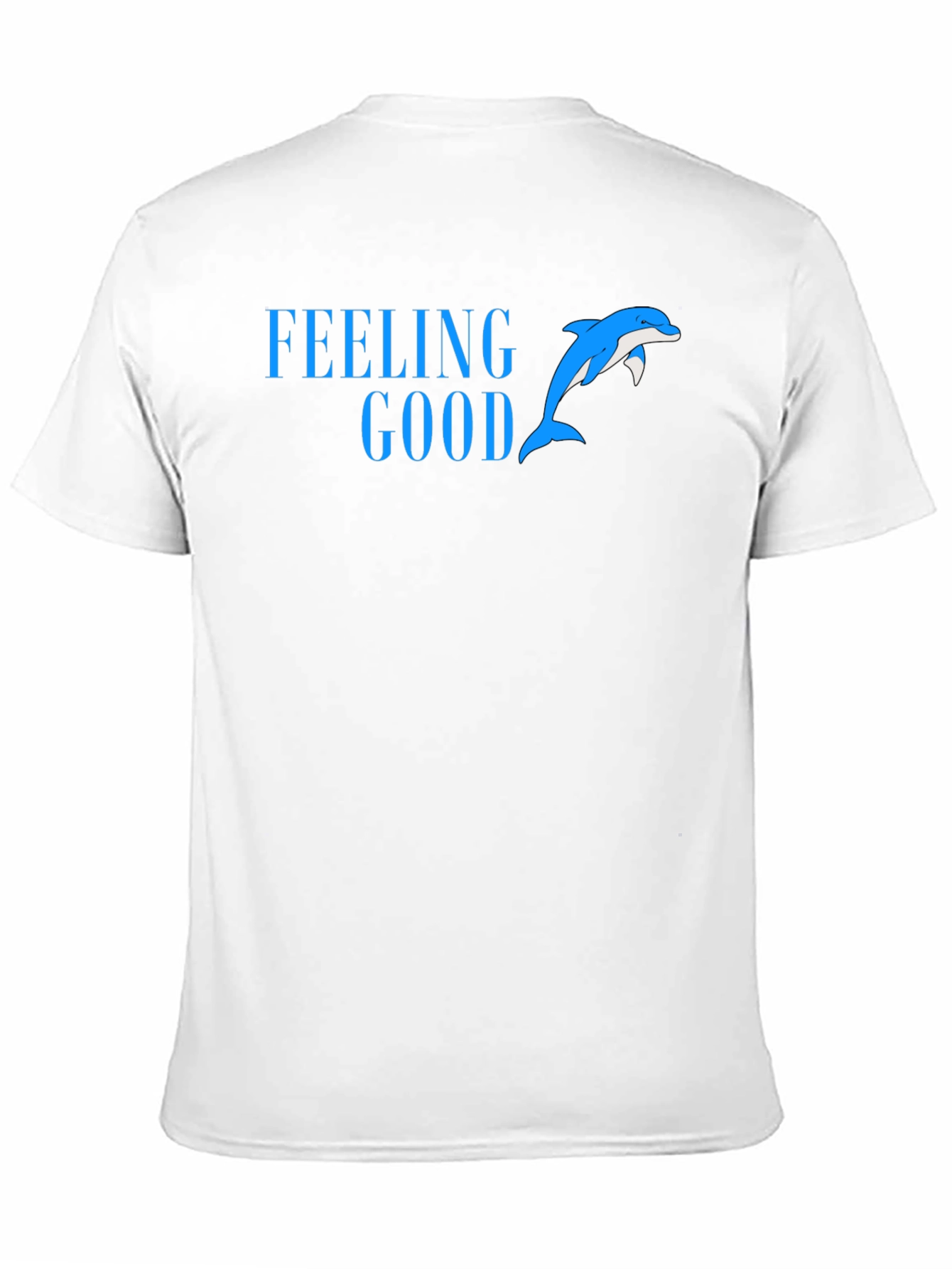 Black Feeling Good Dolphin Tee - Black Cotton Blend view 11