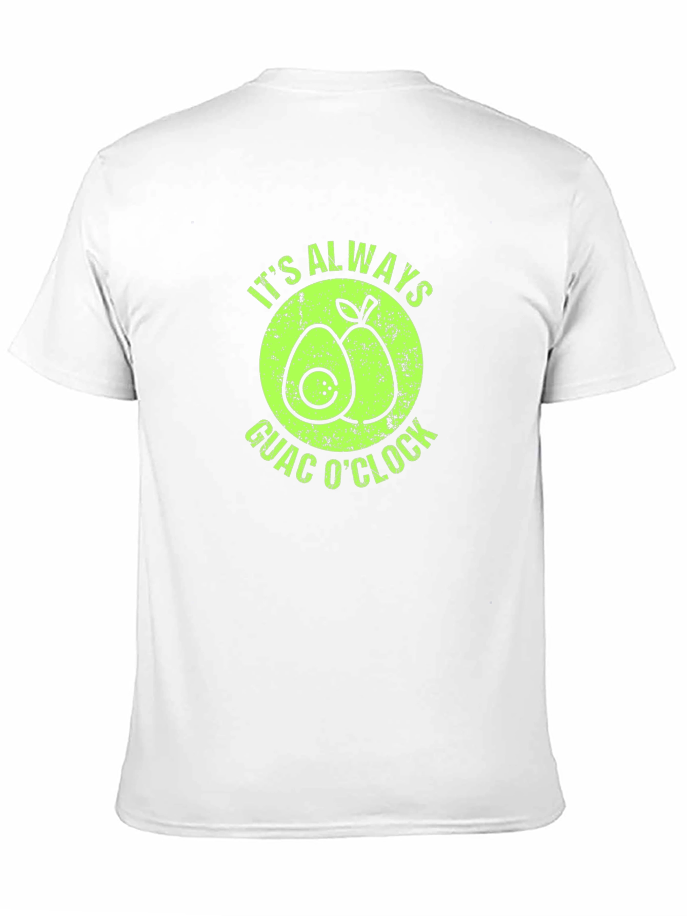 Black It's Always Guac O'Clock Avocado Graphic T-Shirt view 11