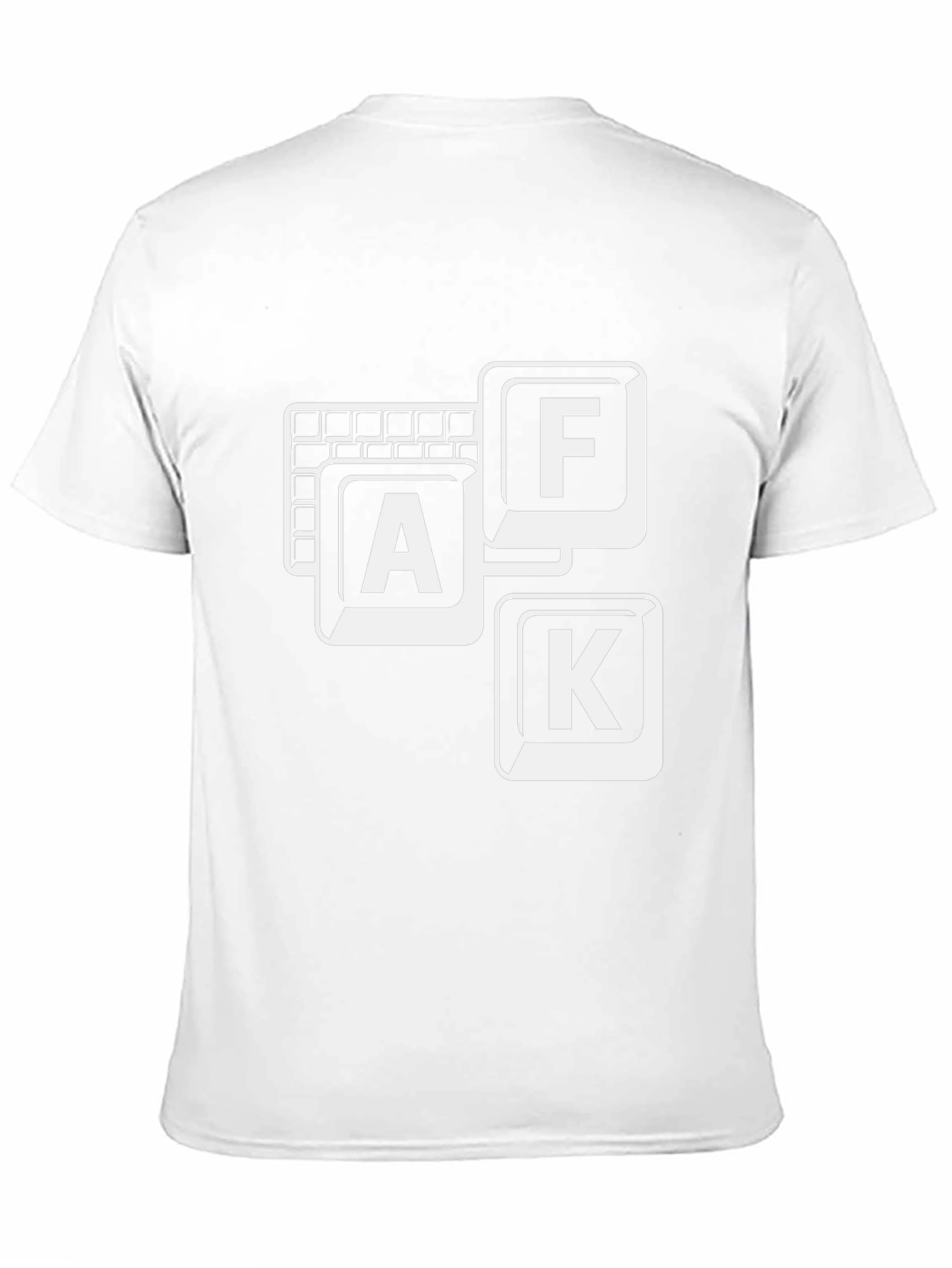 Black AFK Keyboard T-Shirt - Gamer Style view 11
