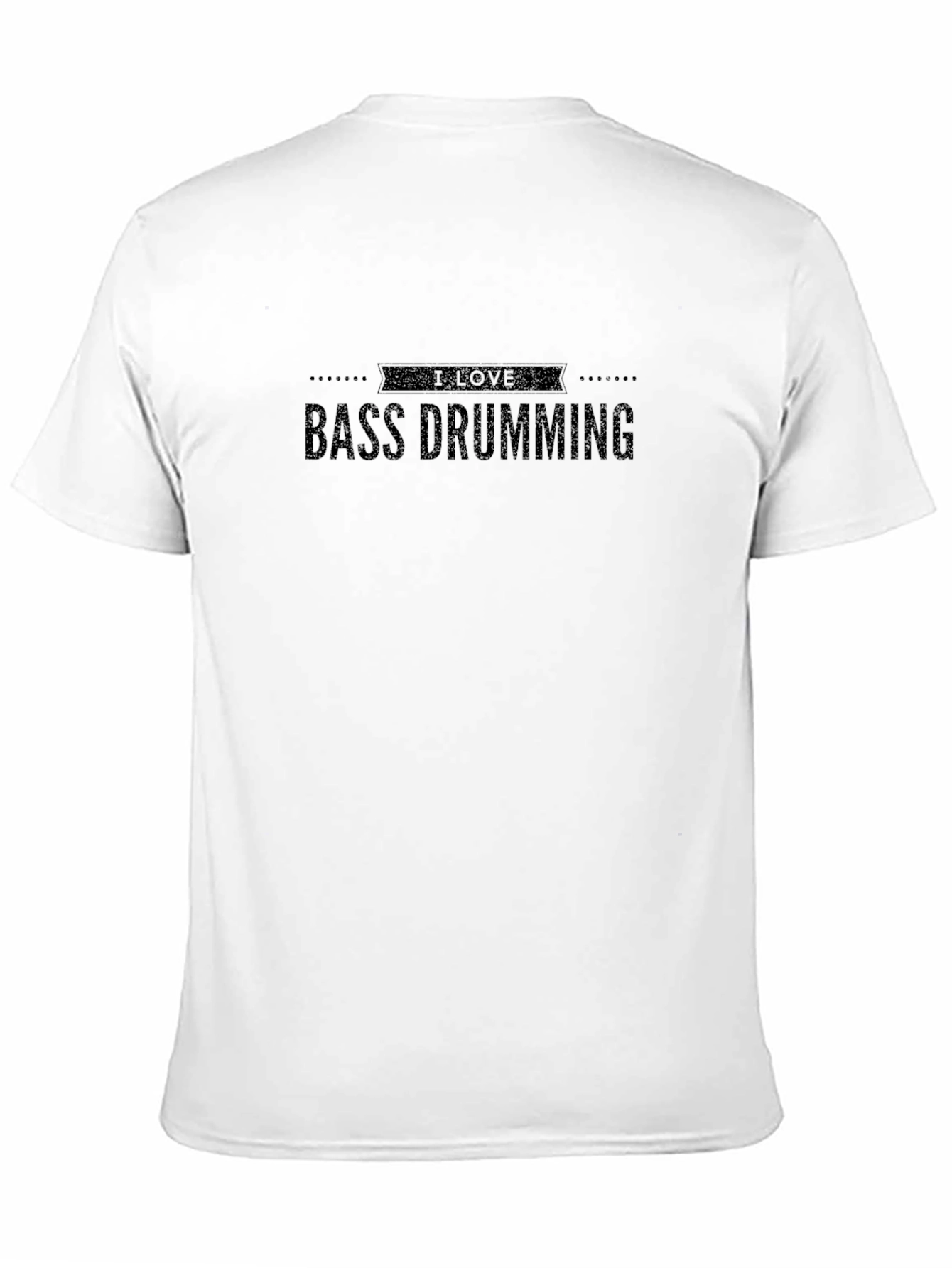 I Love Bass Drumming Black T-Shirt - 11