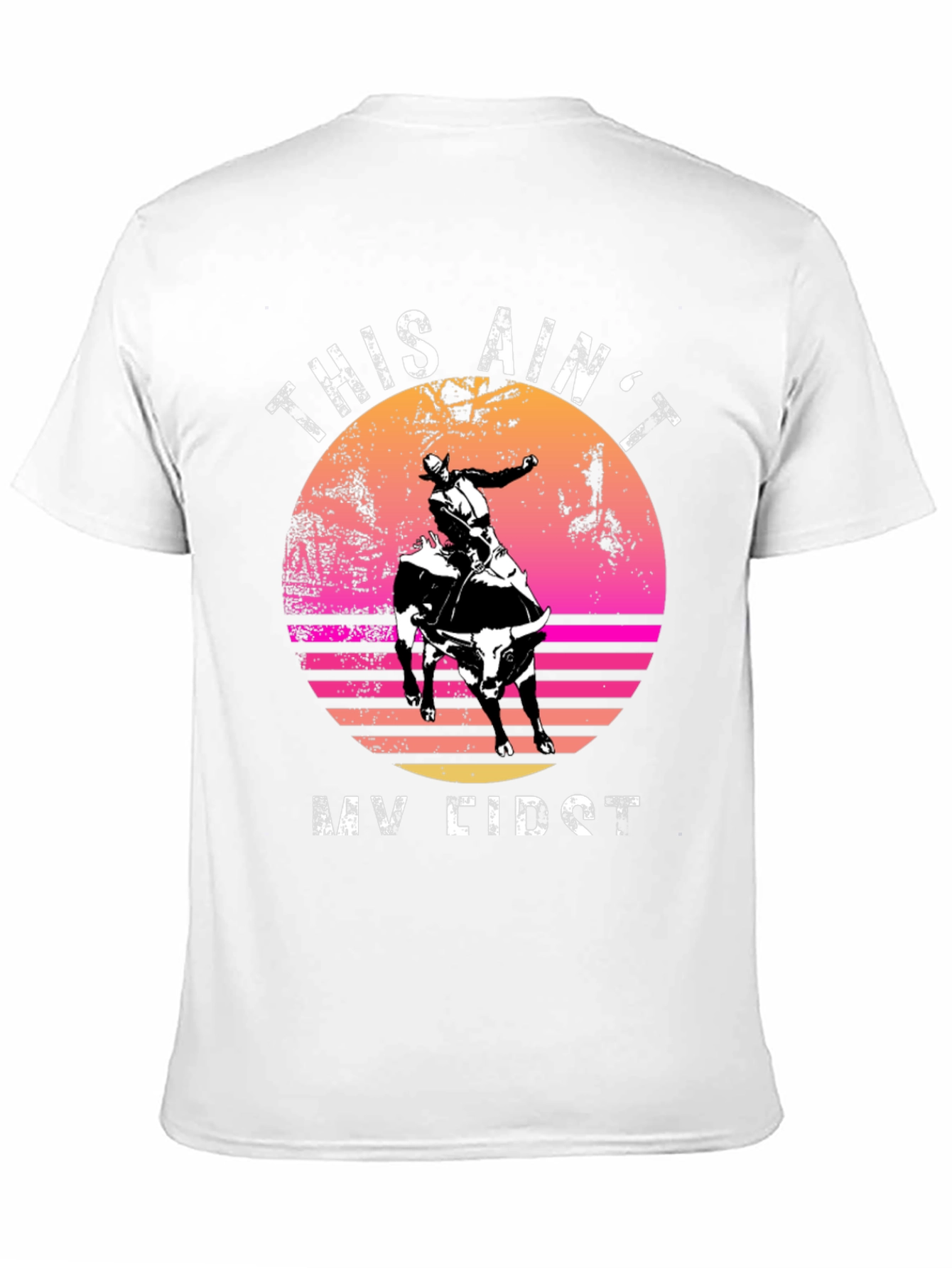 Black Retro Rodeo Rider Graphic Tee view 11