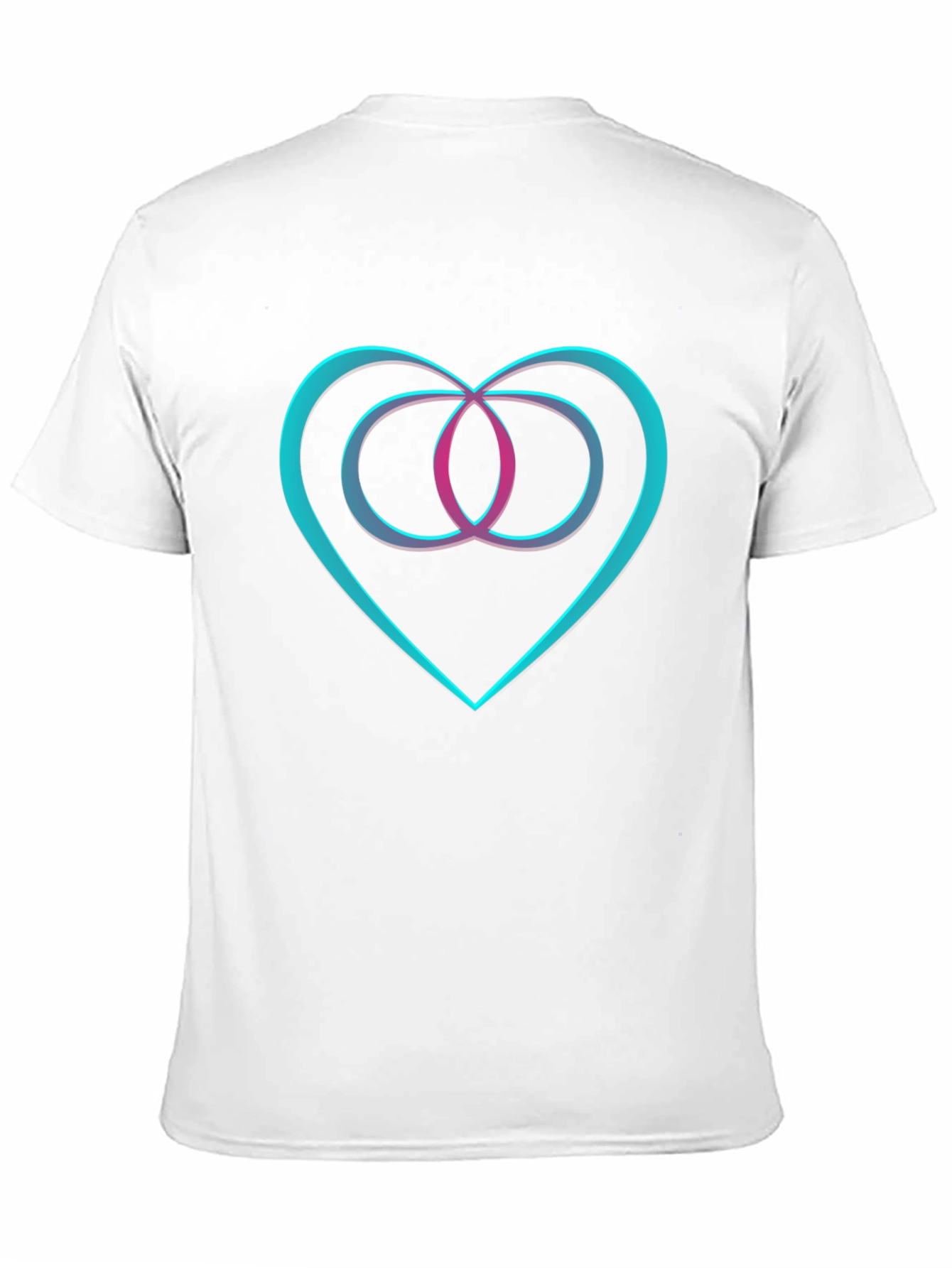 Black Heart & Infinity Symbol Graphic Black T-Shirt view 11