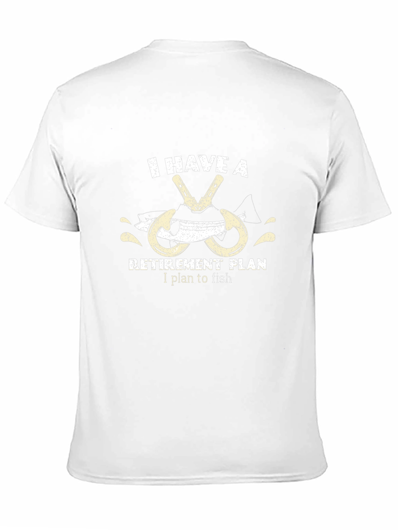 Black Fishing Retirement Plan T-Shirt view 11