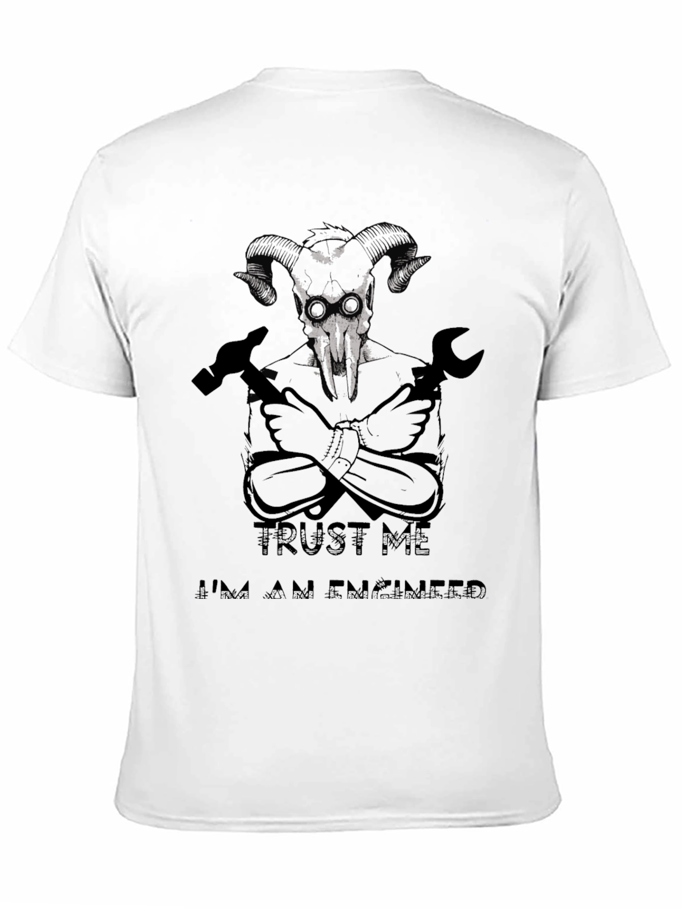 Black Trust Me I'm An Engineer T-Shirt view 11