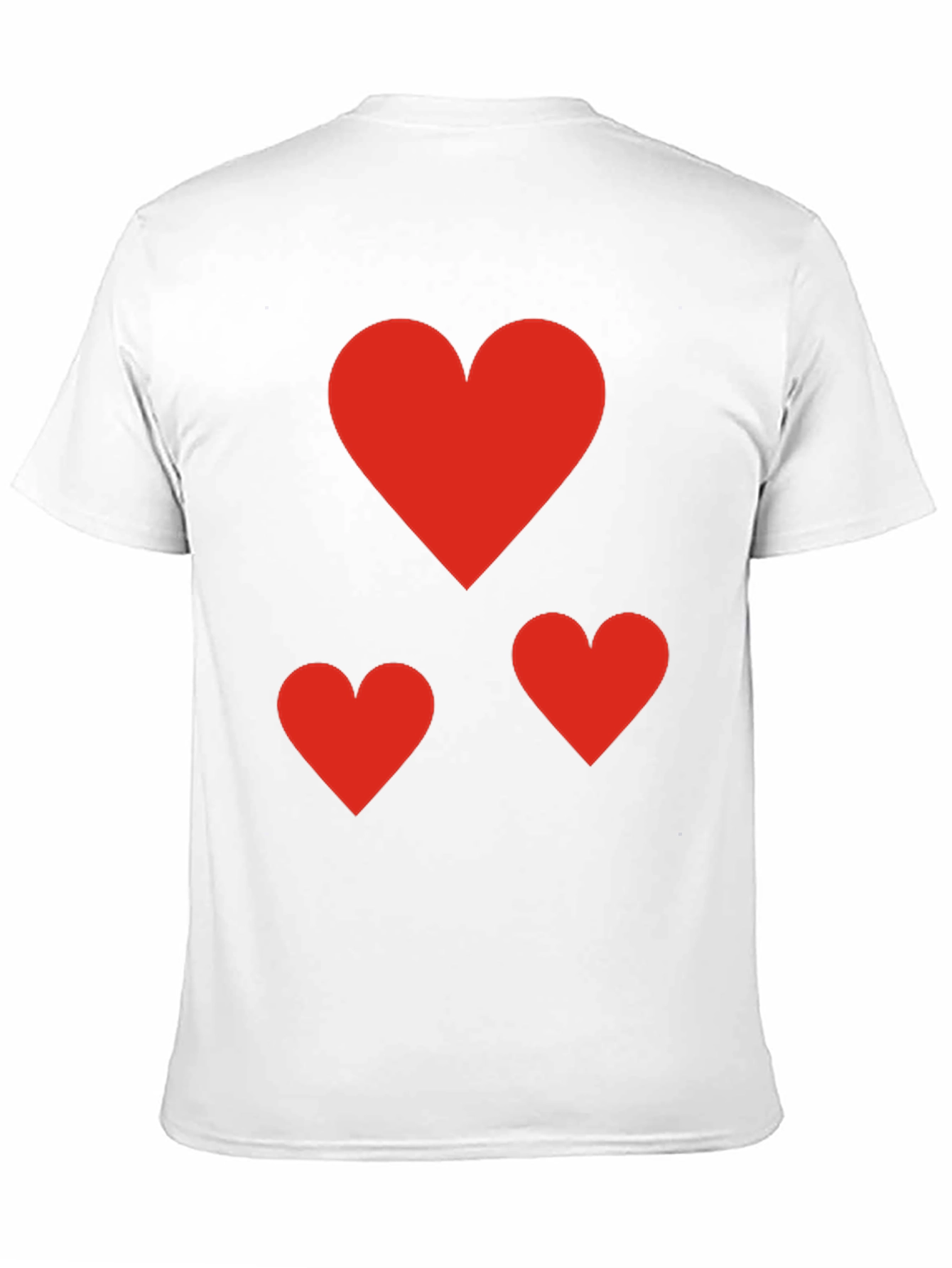 Black Heart Patterned Black T-Shirt view 11