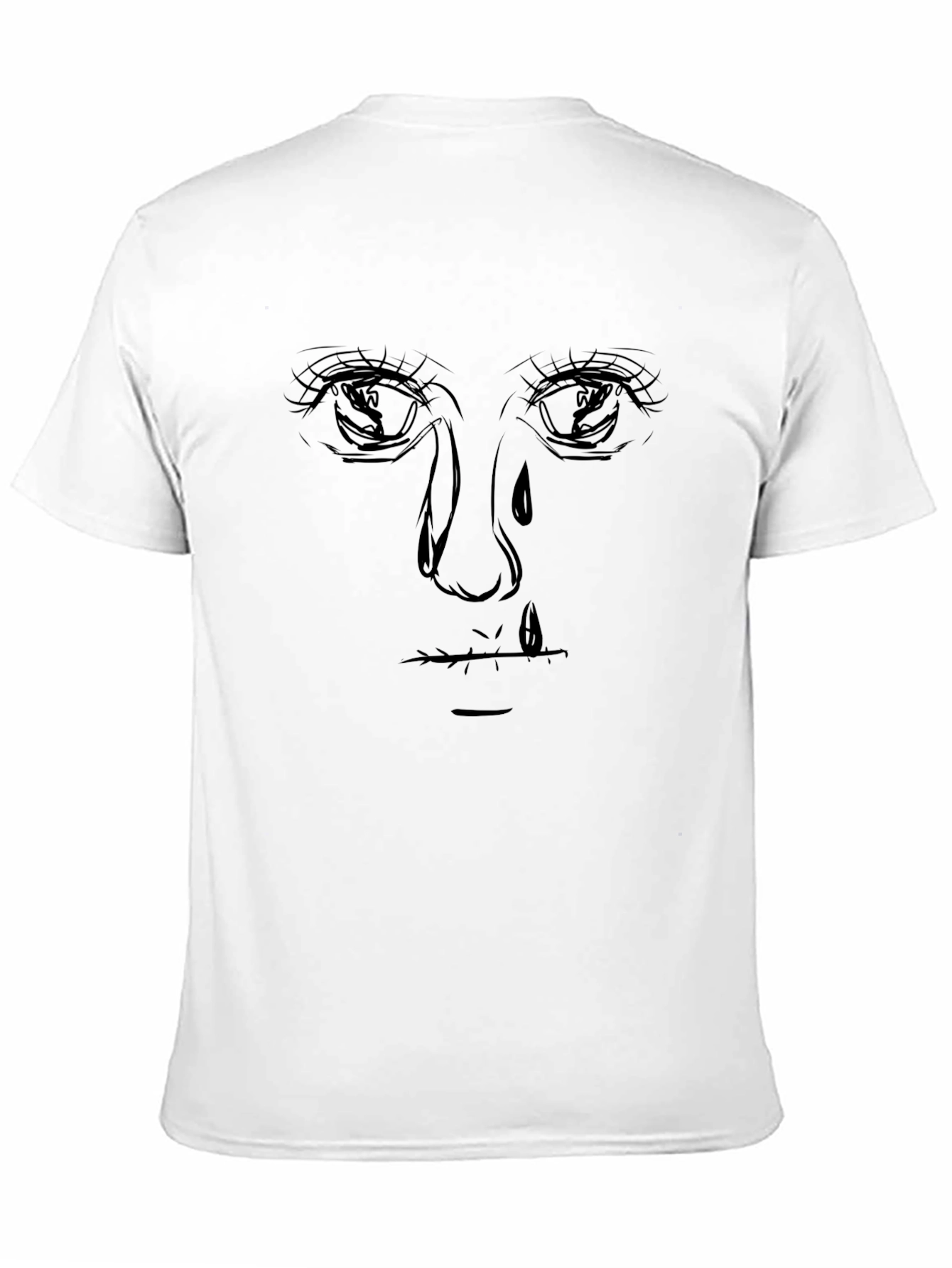 Black Emotional Sketch Graphic Tee - Unisex view 11