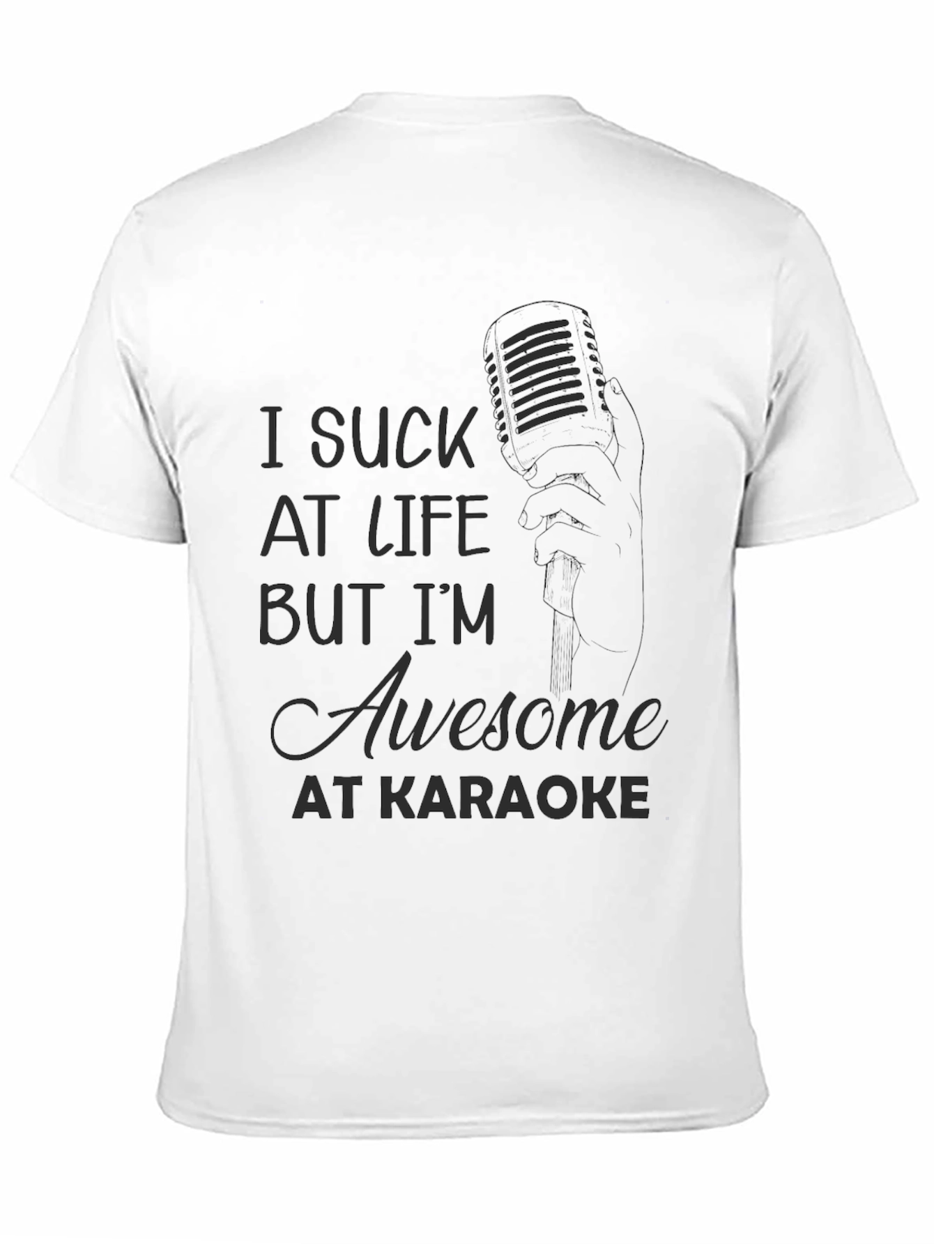 Black Awesome At Karaoke T-Shirt view 11