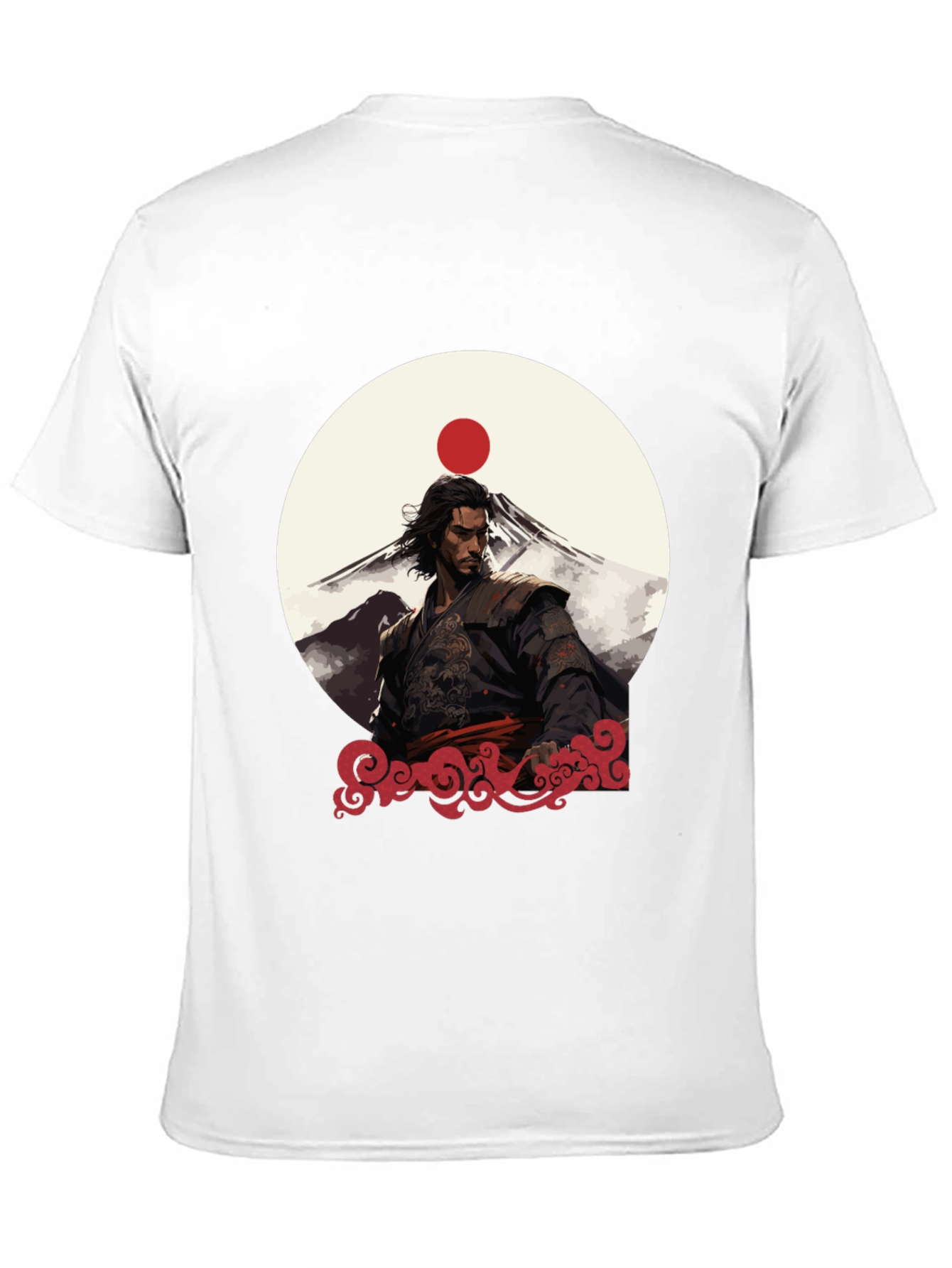 Black Samurai Sunset Graphic Tee - Black view 11