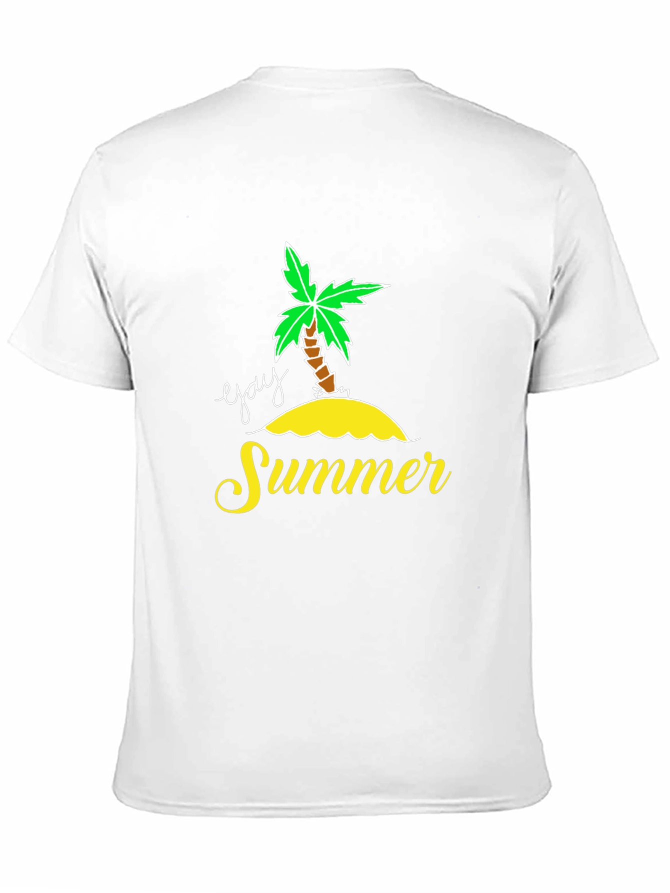 Black Gay Summer Palm Tree Graphic Tee - Black Cotton Blend view 11