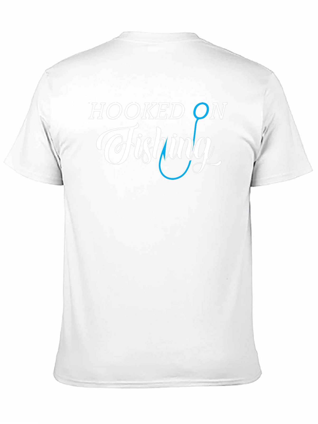 Black Hooked On Fishing Graphic Tee view 11