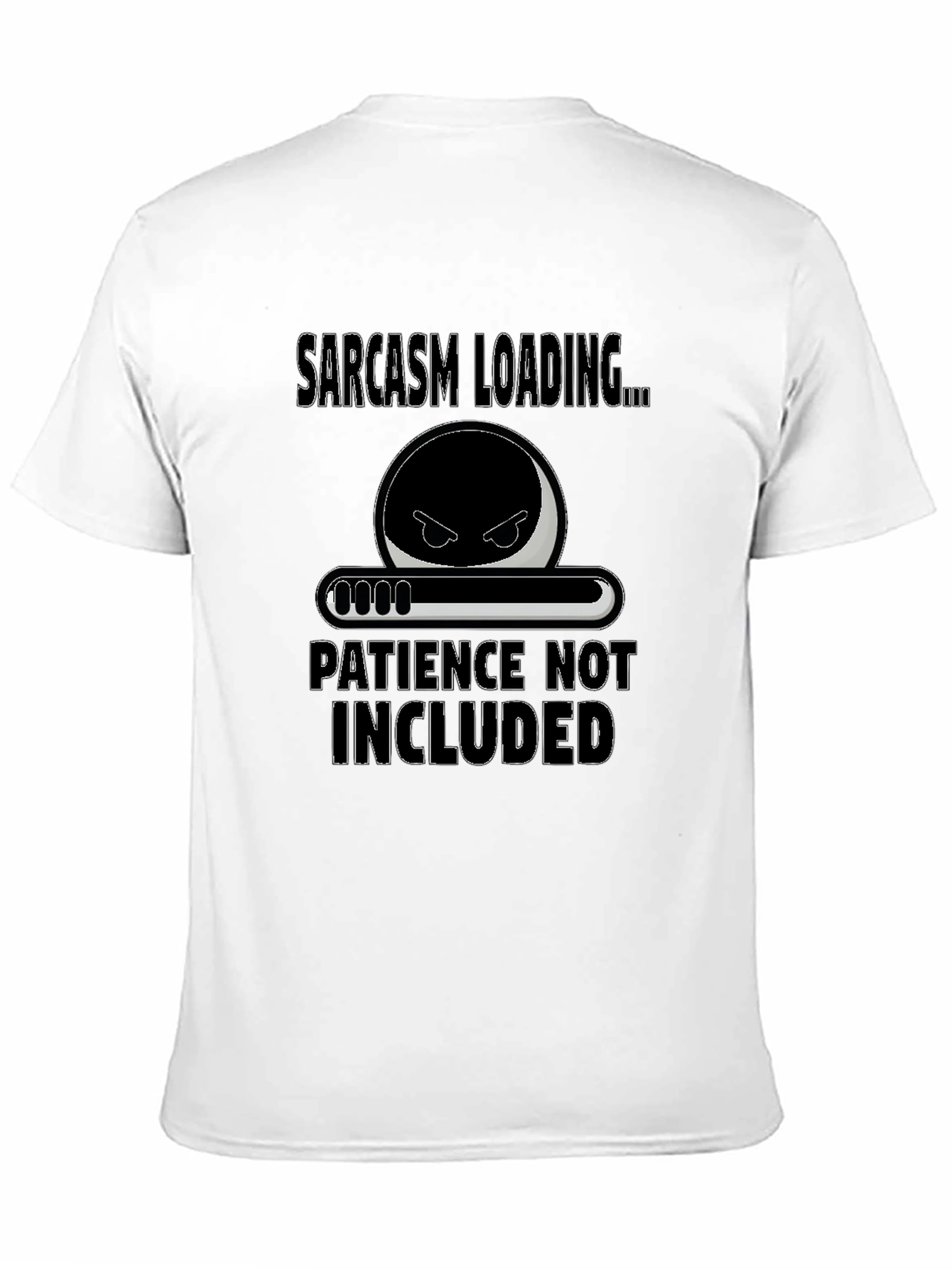 Black Sarcasm Loading Graphic Tee view 11