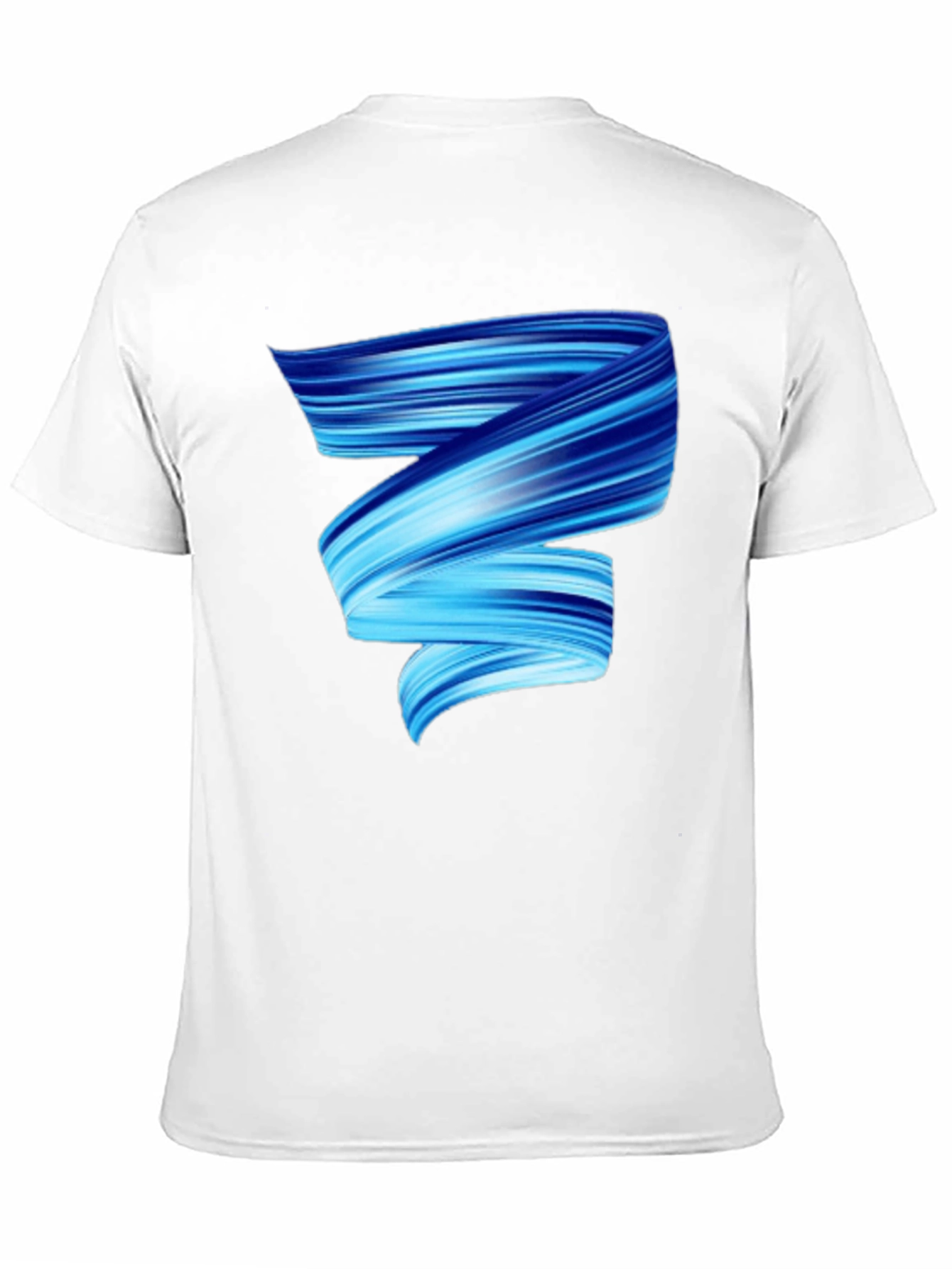 Black Modern Swirl Graphic Tee view 11