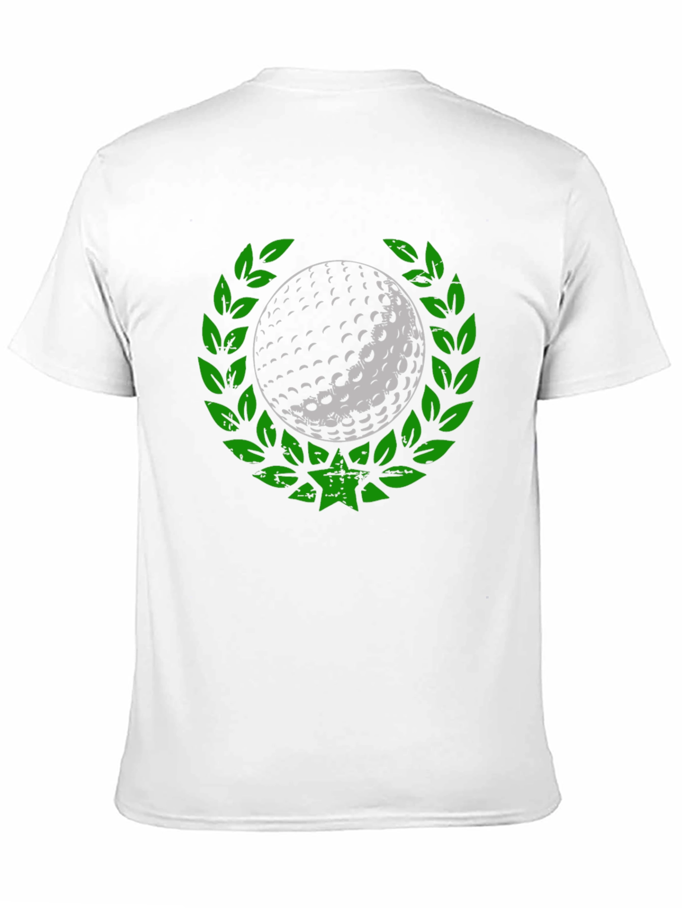 Black Golf Ball Laurel Wreath Graphic T-Shirt view 11