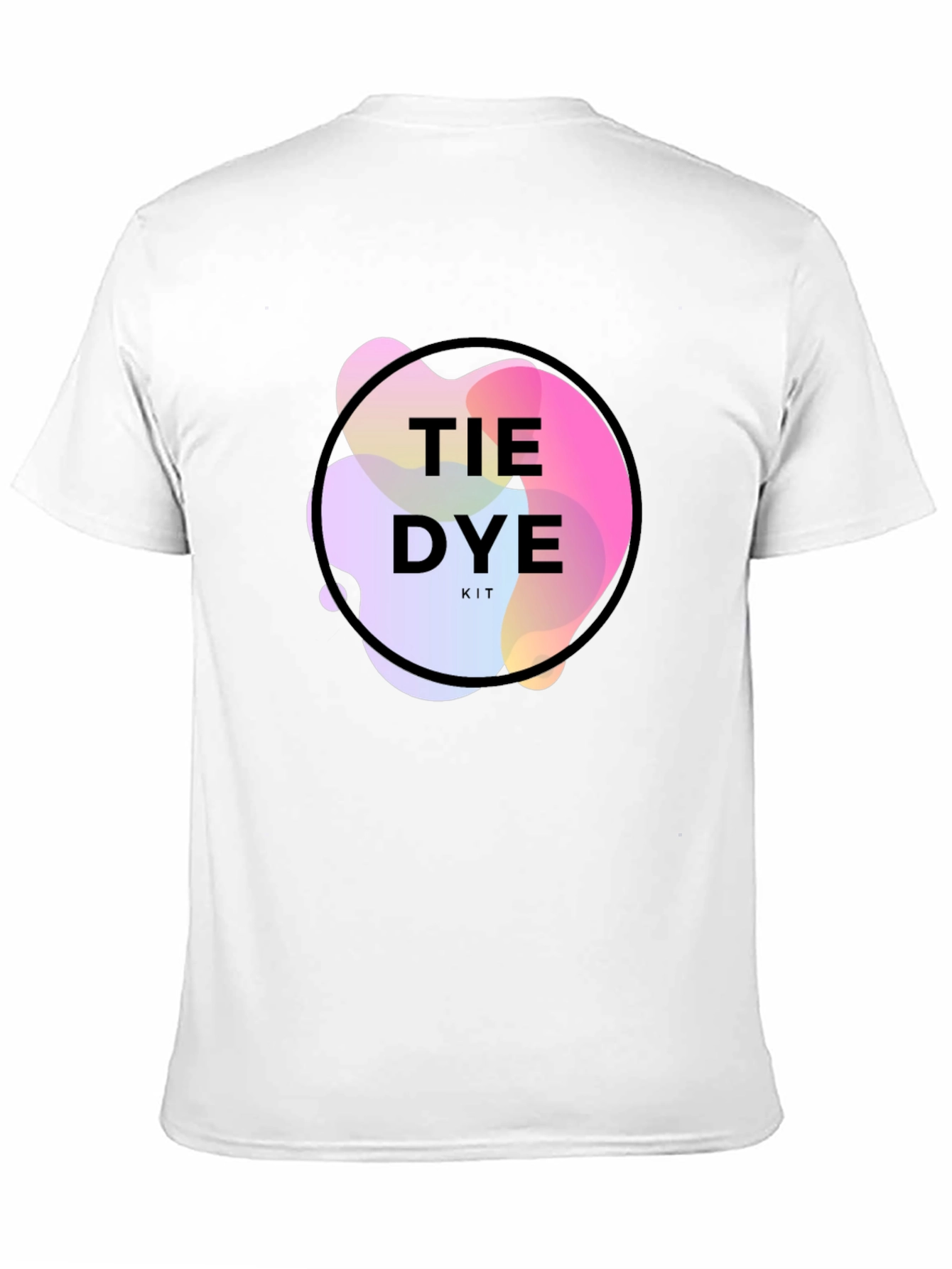 Black Tie Dye Kit Graphic Black T-Shirt view 11
