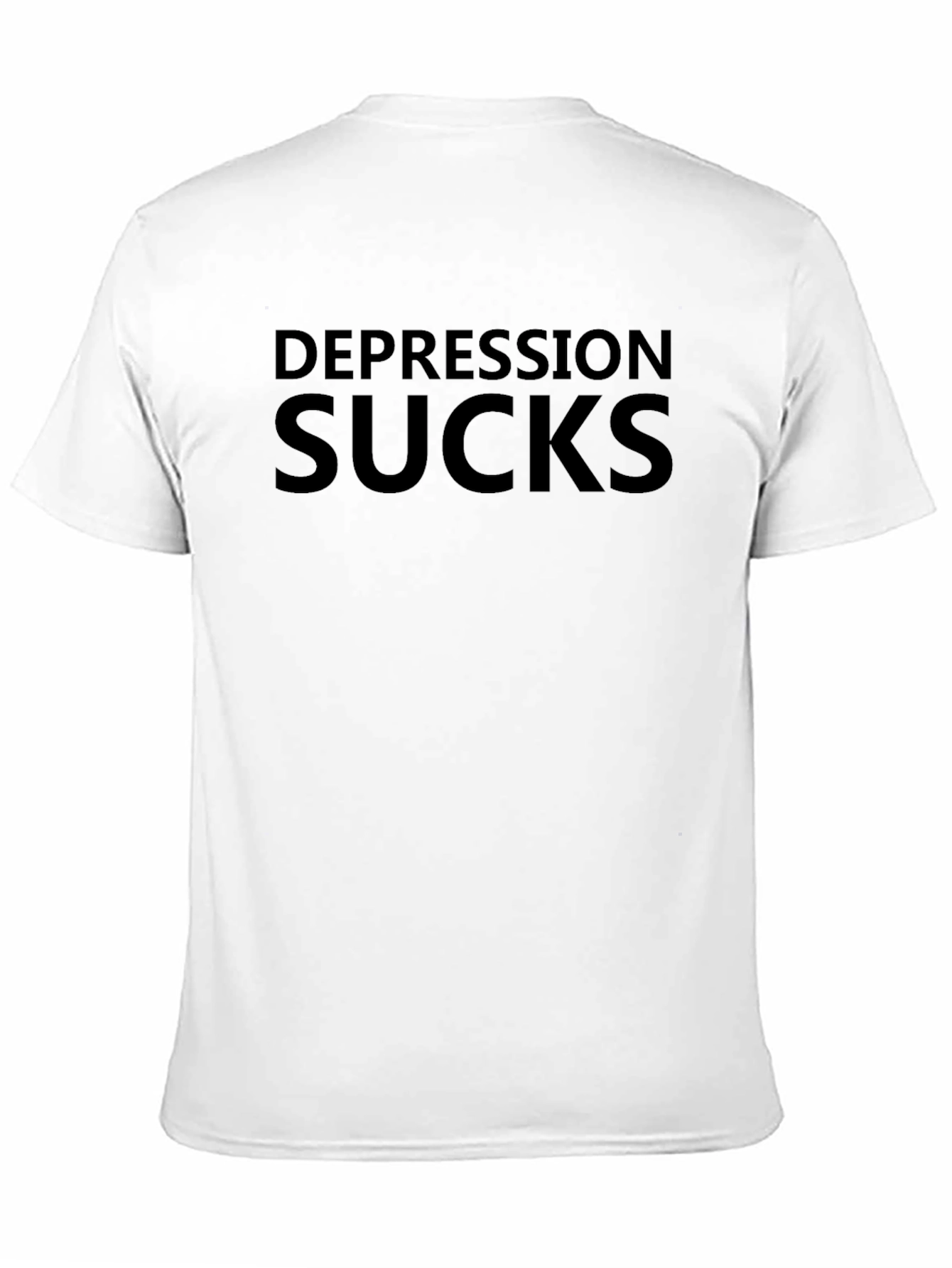 Black Depression Sucks Graphic Tee - Comfort & Style view 11