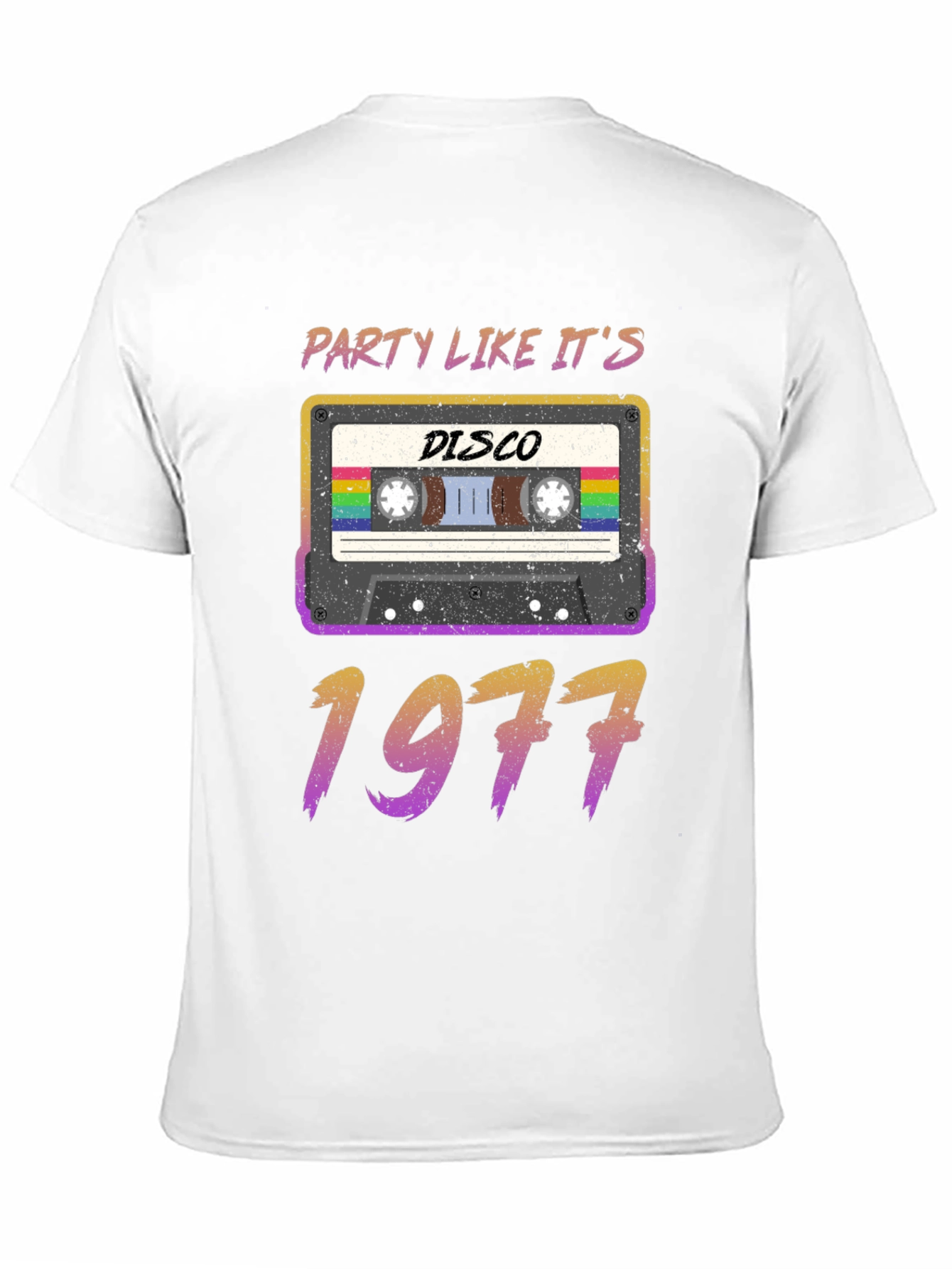 Black Party Like It's 1977 Disco Cassette Tee view 11