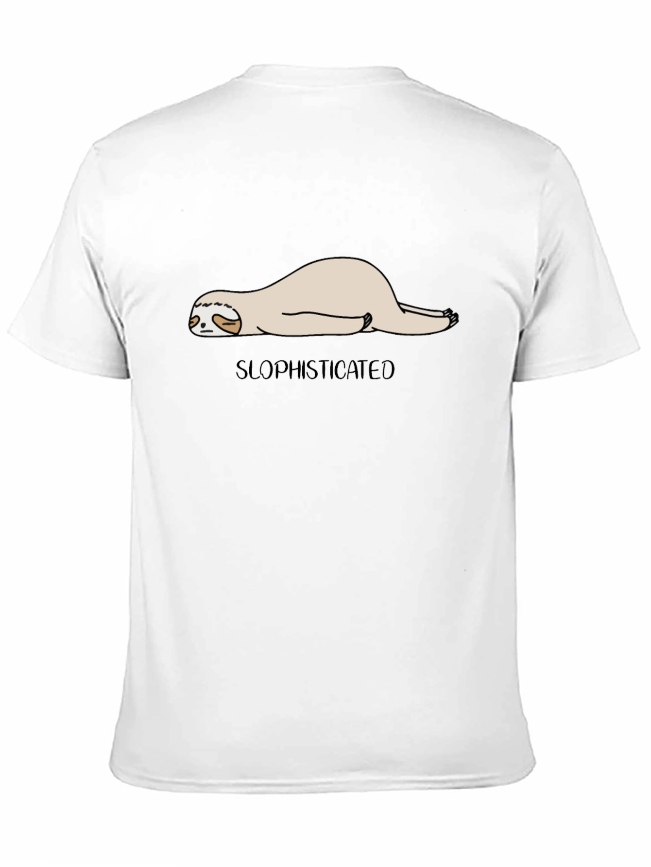 Black Slothisticated Black Graphic Tee view 11