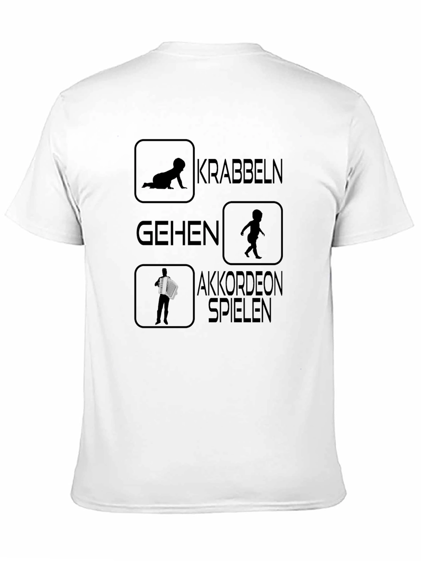 Black Accordion Player Black T-Shirt view 11