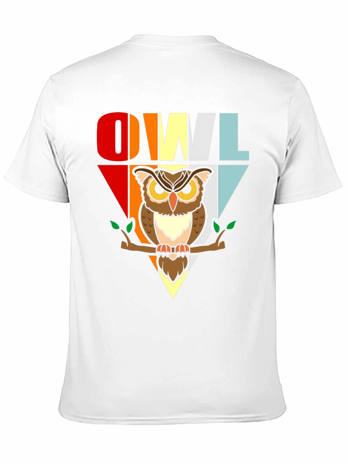 Black Retro Owl T-Shirt - Cute Bird Graphic Tee view 11