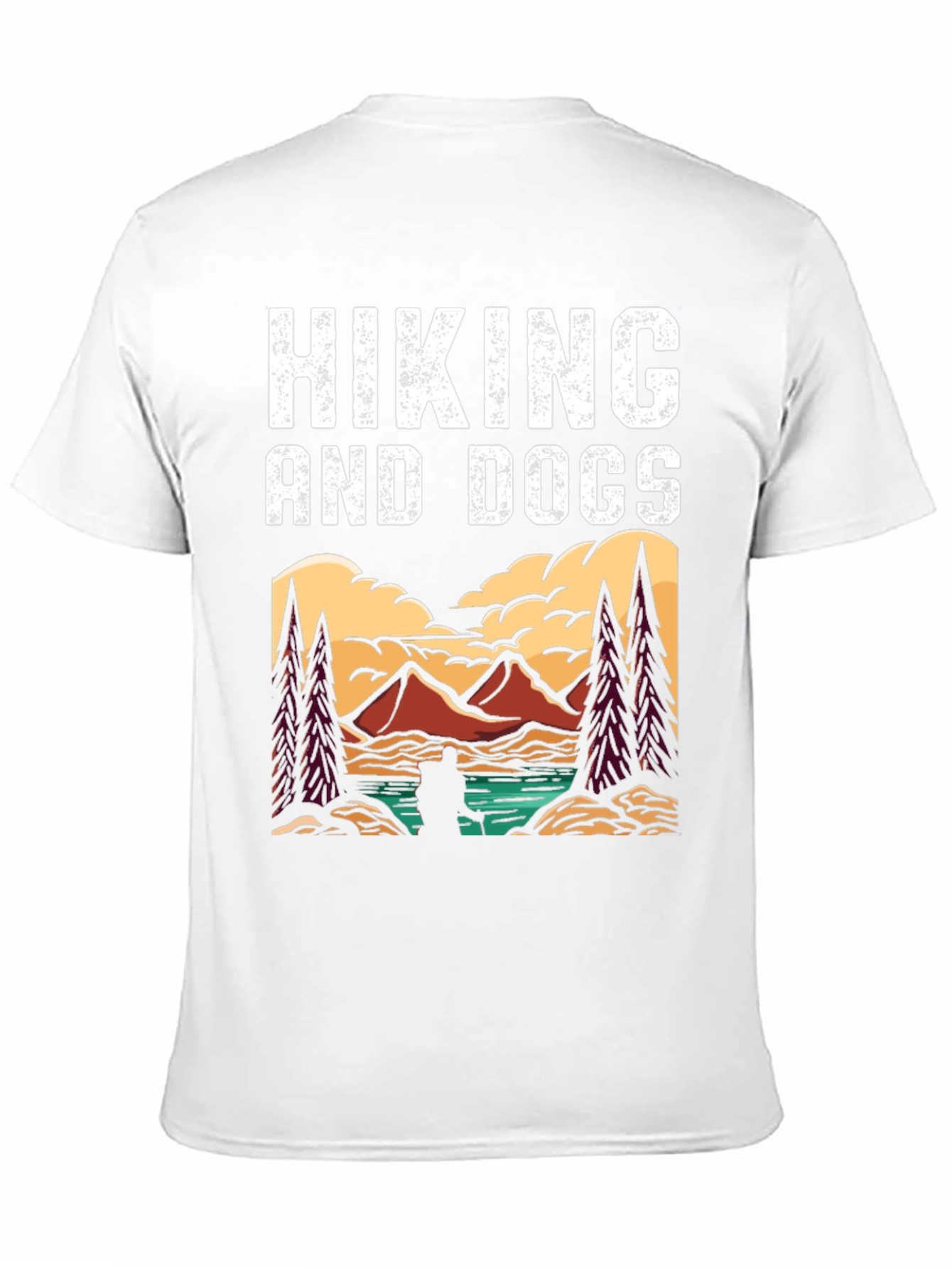 Black Hiking and Dogs Graphic Tee view 11