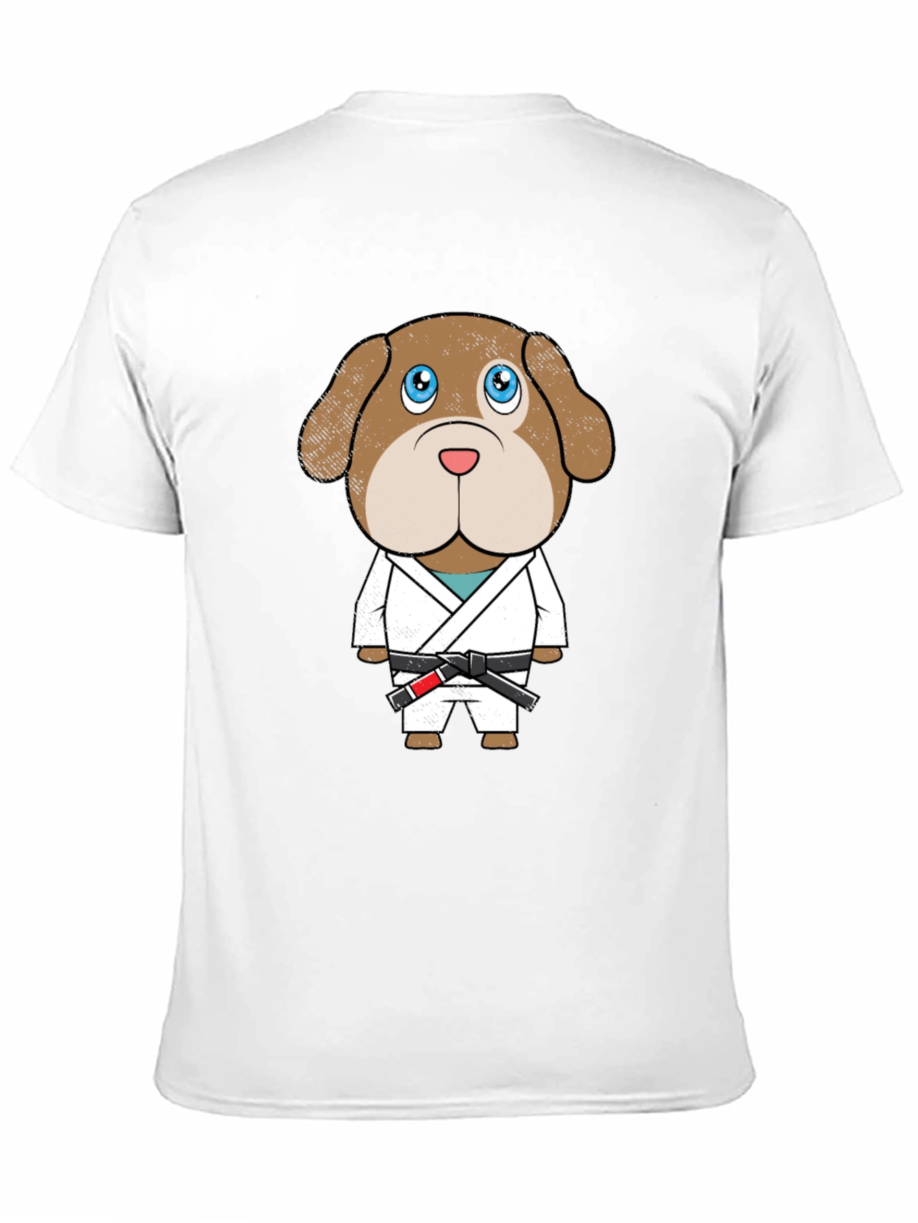 Black Dog Jiu Jitsu T-Shirt - Cartoon Graphic Tee view 11