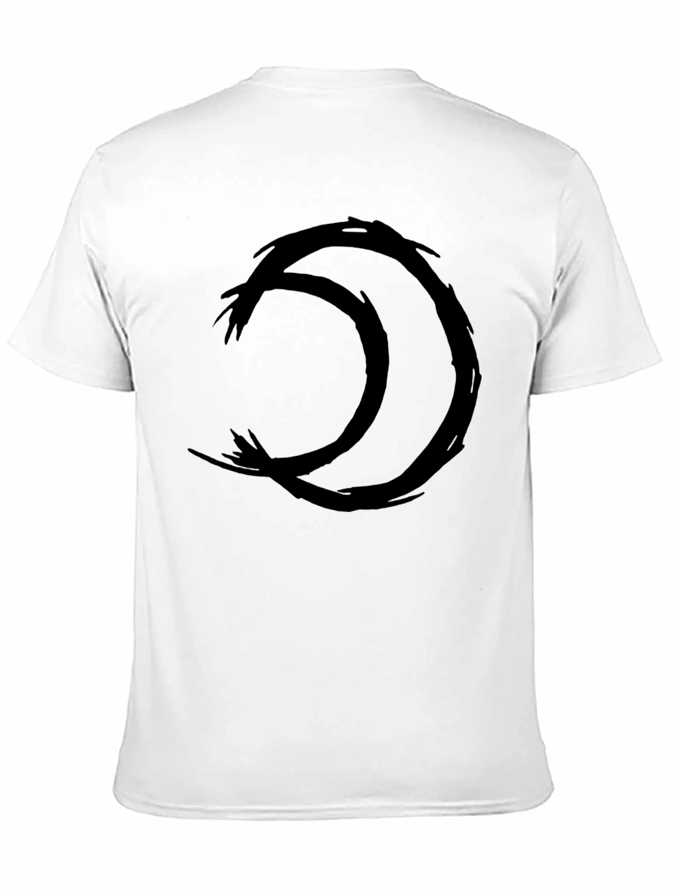 Black Black T-Shirt with Ouroboros Symbol view 11