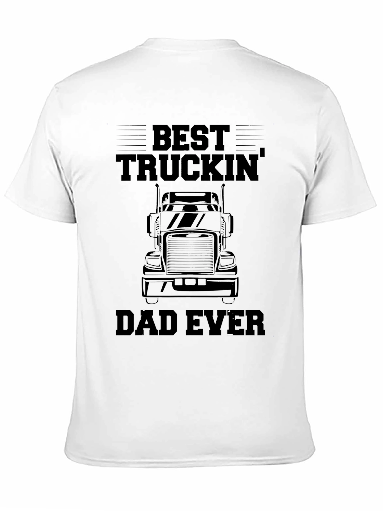 Black Best Truckin' Dad Ever T-Shirt - Black view 11