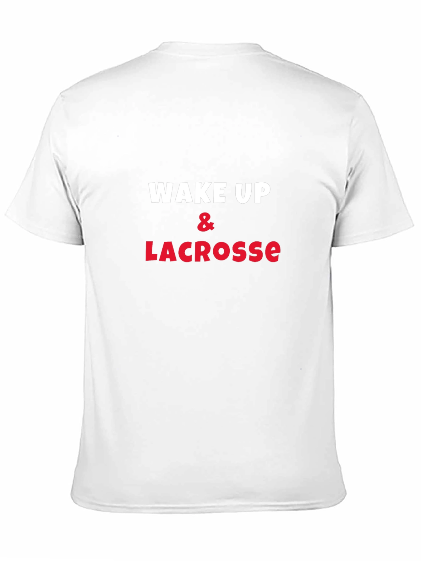 Black Wake Up & Lacrosse Graphic Tee - Soft Cotton view 11
