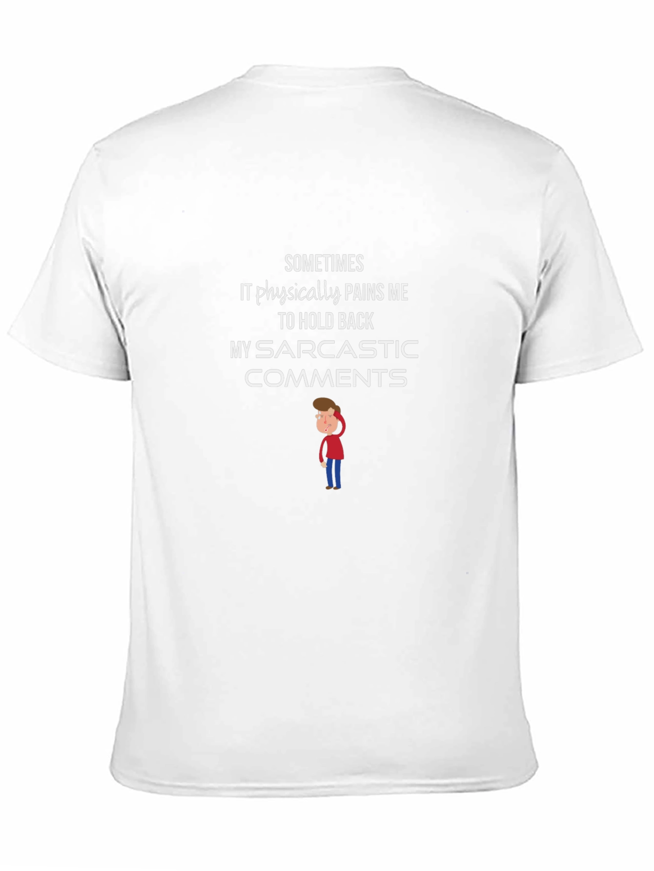 Black Sarcastic Comments Graphic T-Shirt - Black Cotton Tee view 11