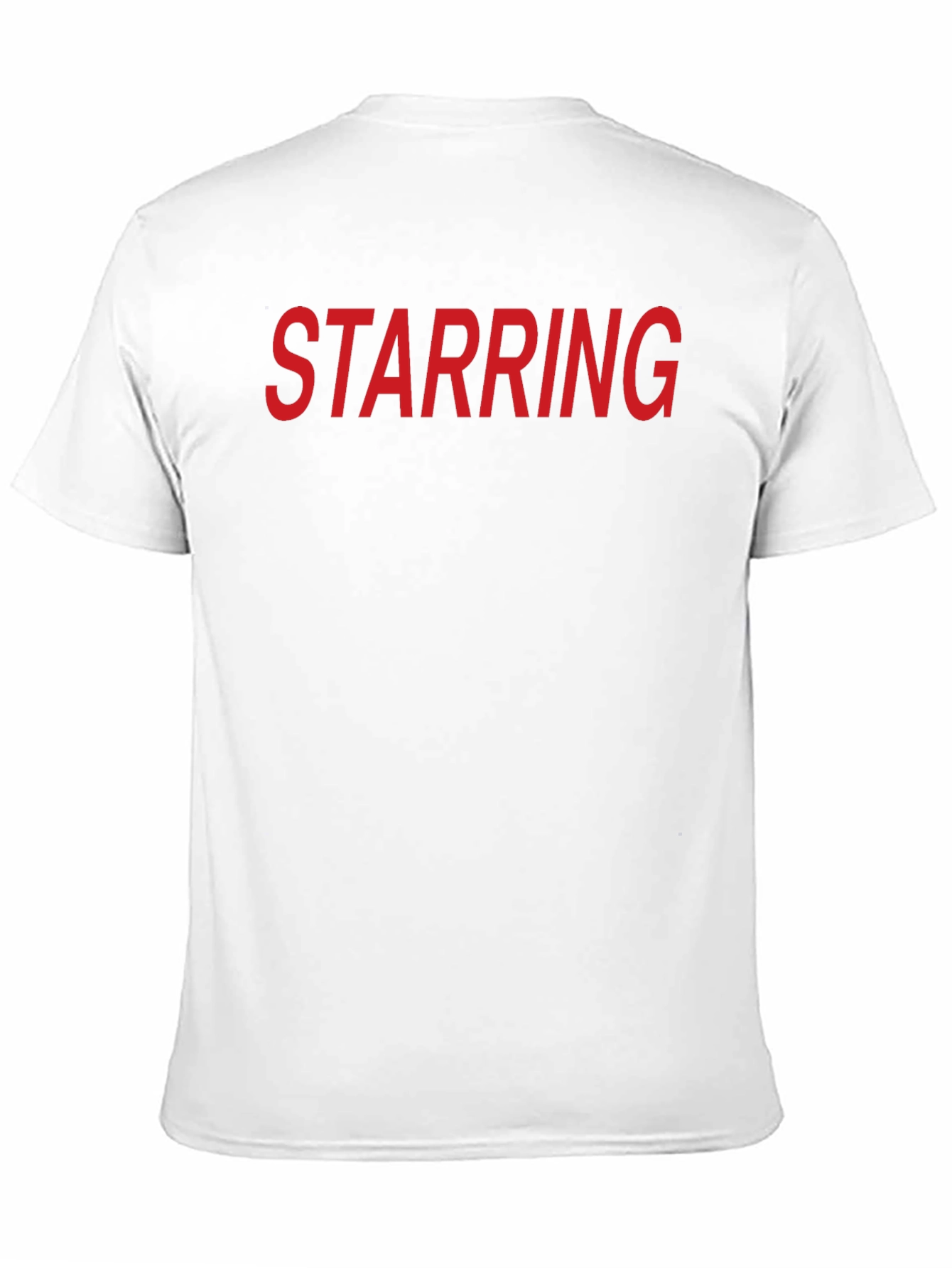 Black Starring T-Shirt - Classic Crew Neck Tee view 11