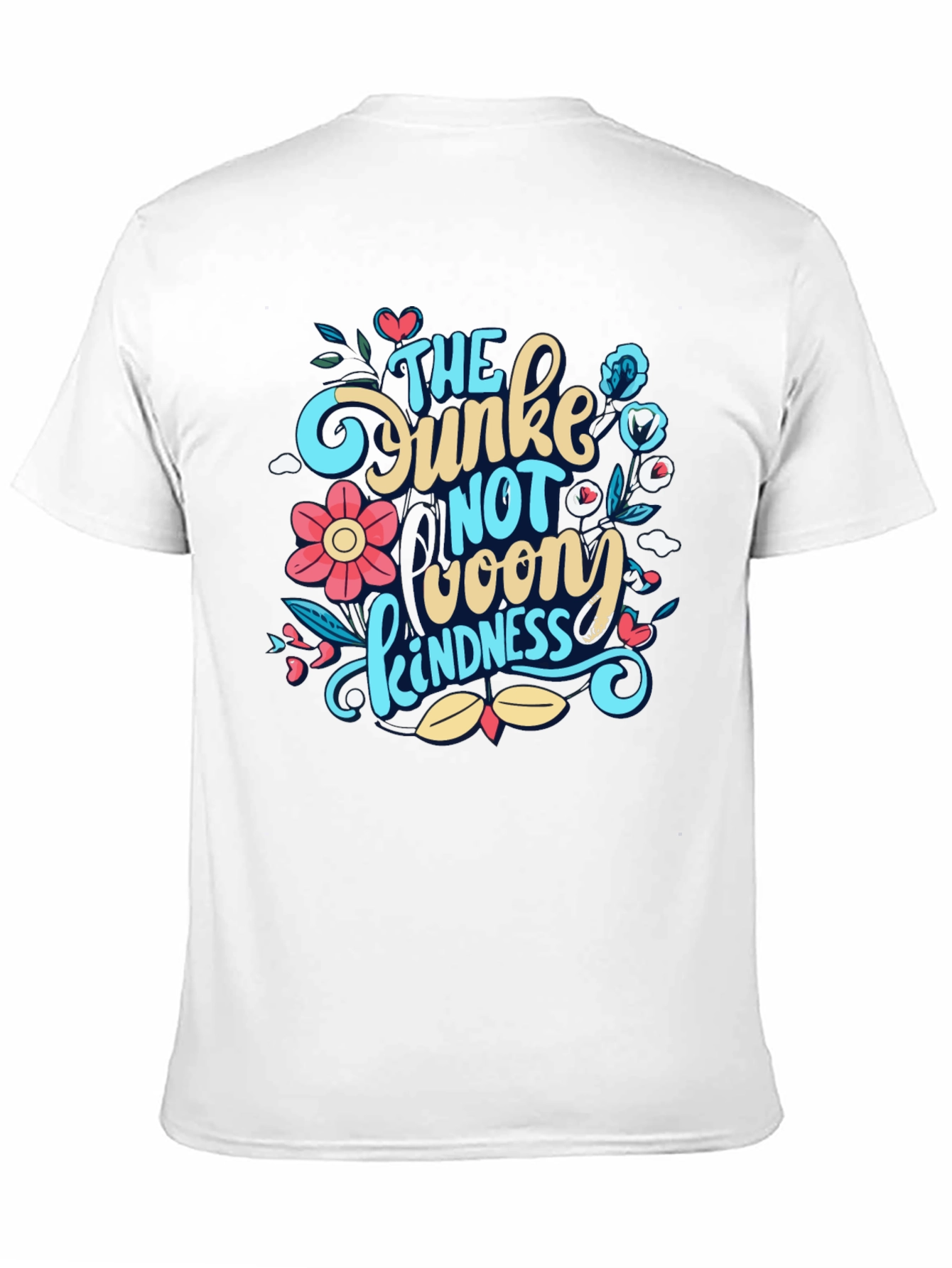 Black Dunkin Donuts Inspired Kindness T-Shirt view 11