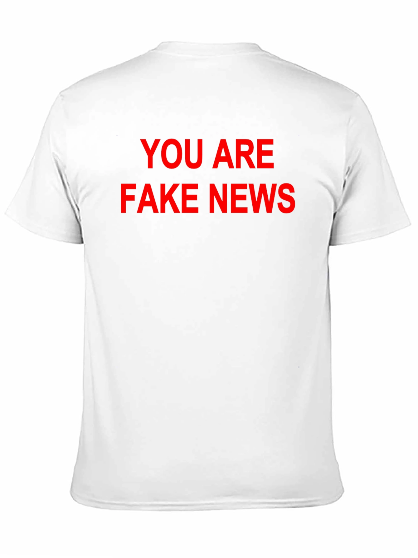 Black You Are Fake News Black T-Shirt view 11