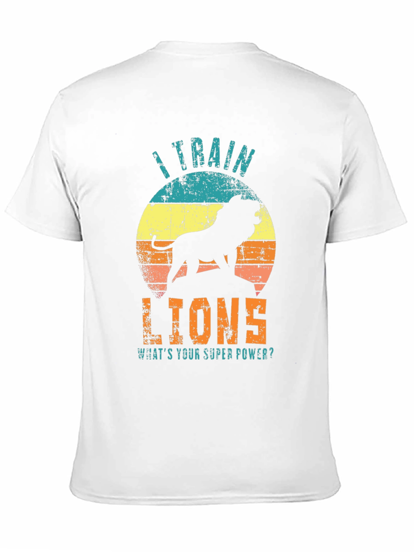 Black I Train Lions Graphic T-Shirt - Super Power Tee view 11