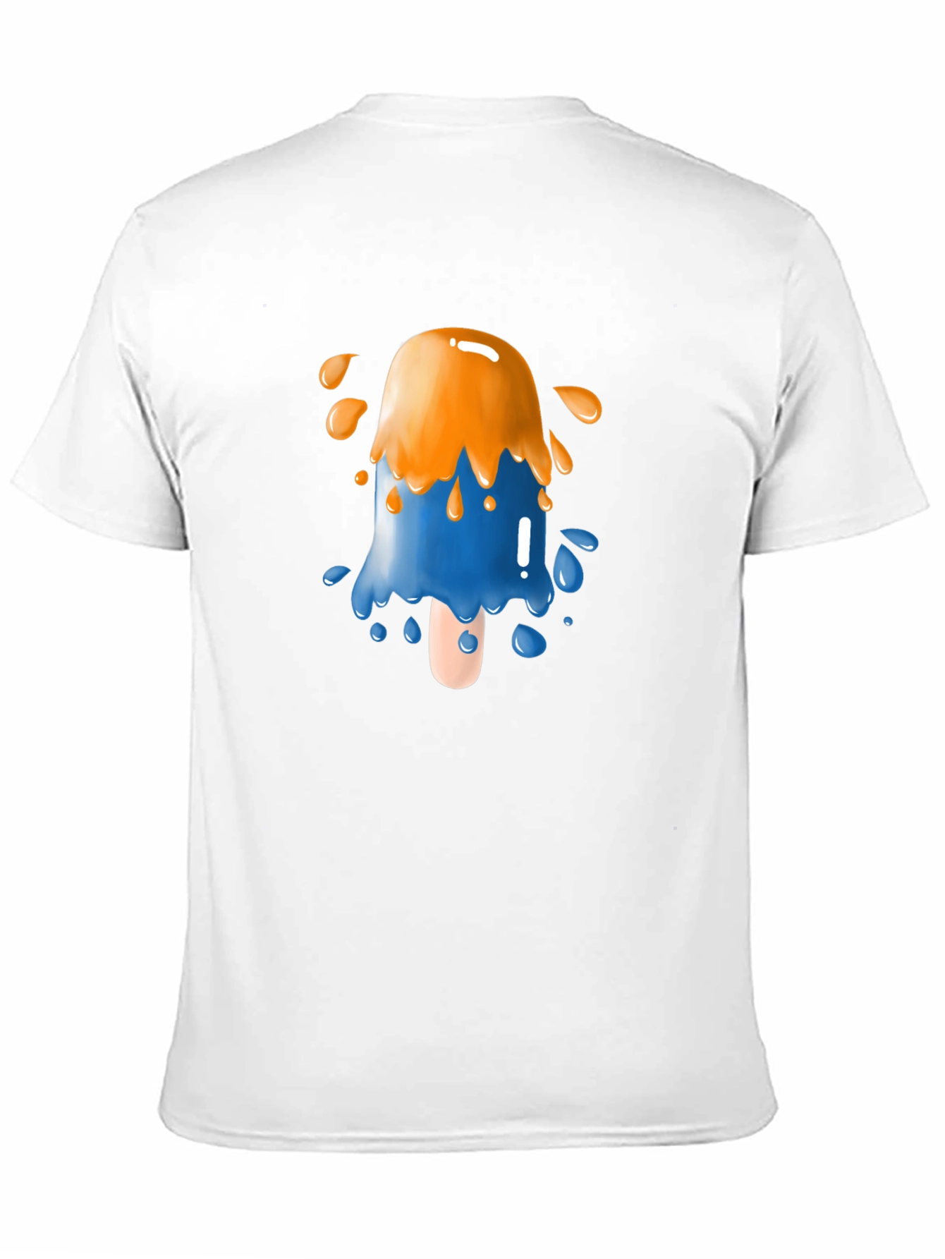 Black Funky Popsicle Graphic Tee - Black Cotton Blend view 11