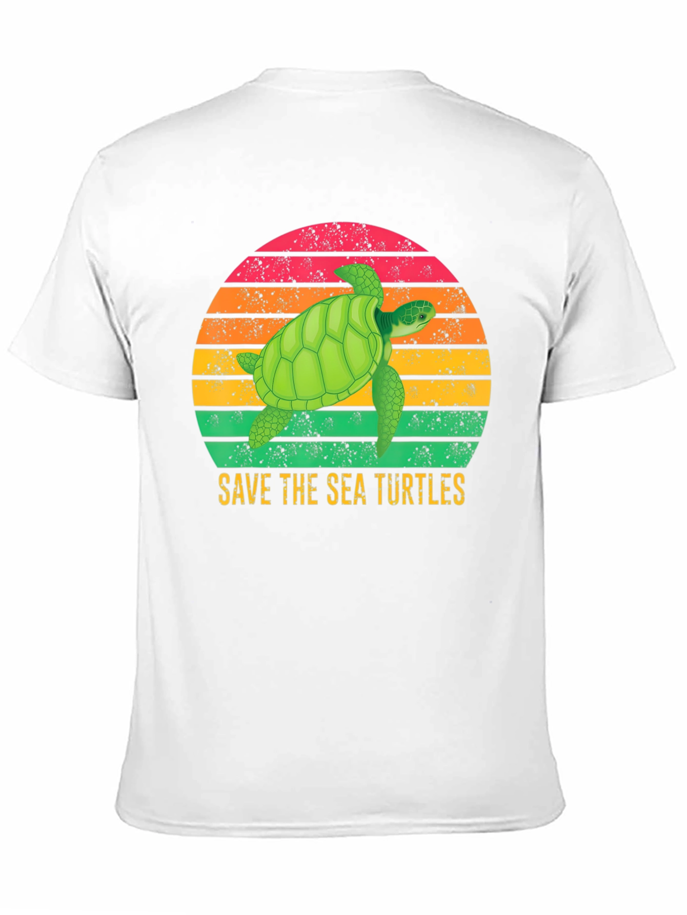 Black Save The Sea Turtles T-Shirt view 11