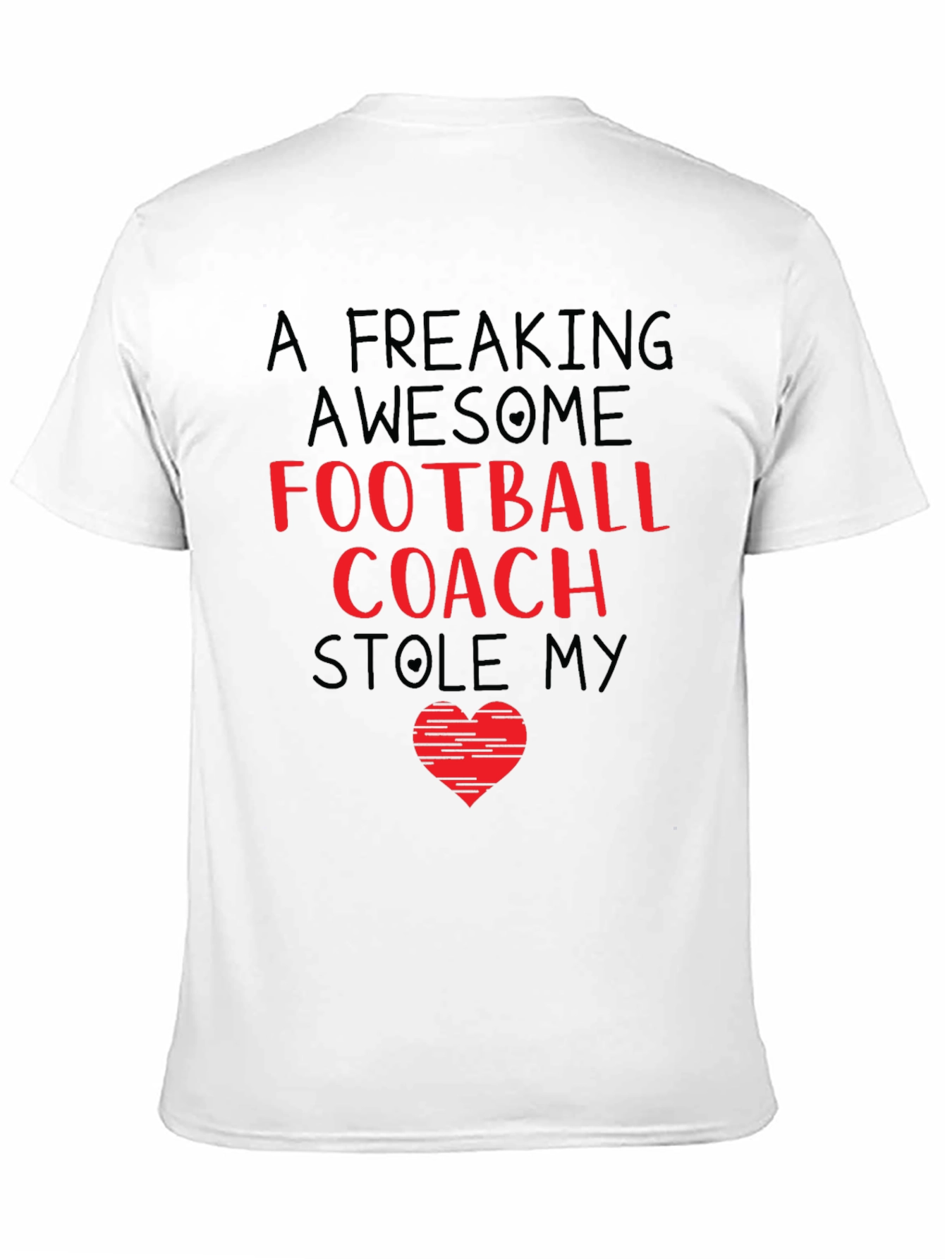 Black Awesome Football Coach T-Shirt view 11