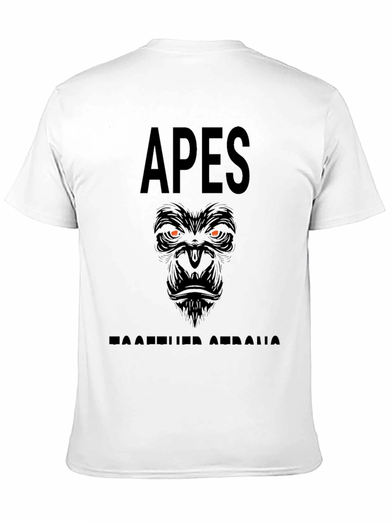 Black Apes Together Strong Graphic Tee - Black Crew Neck view 11