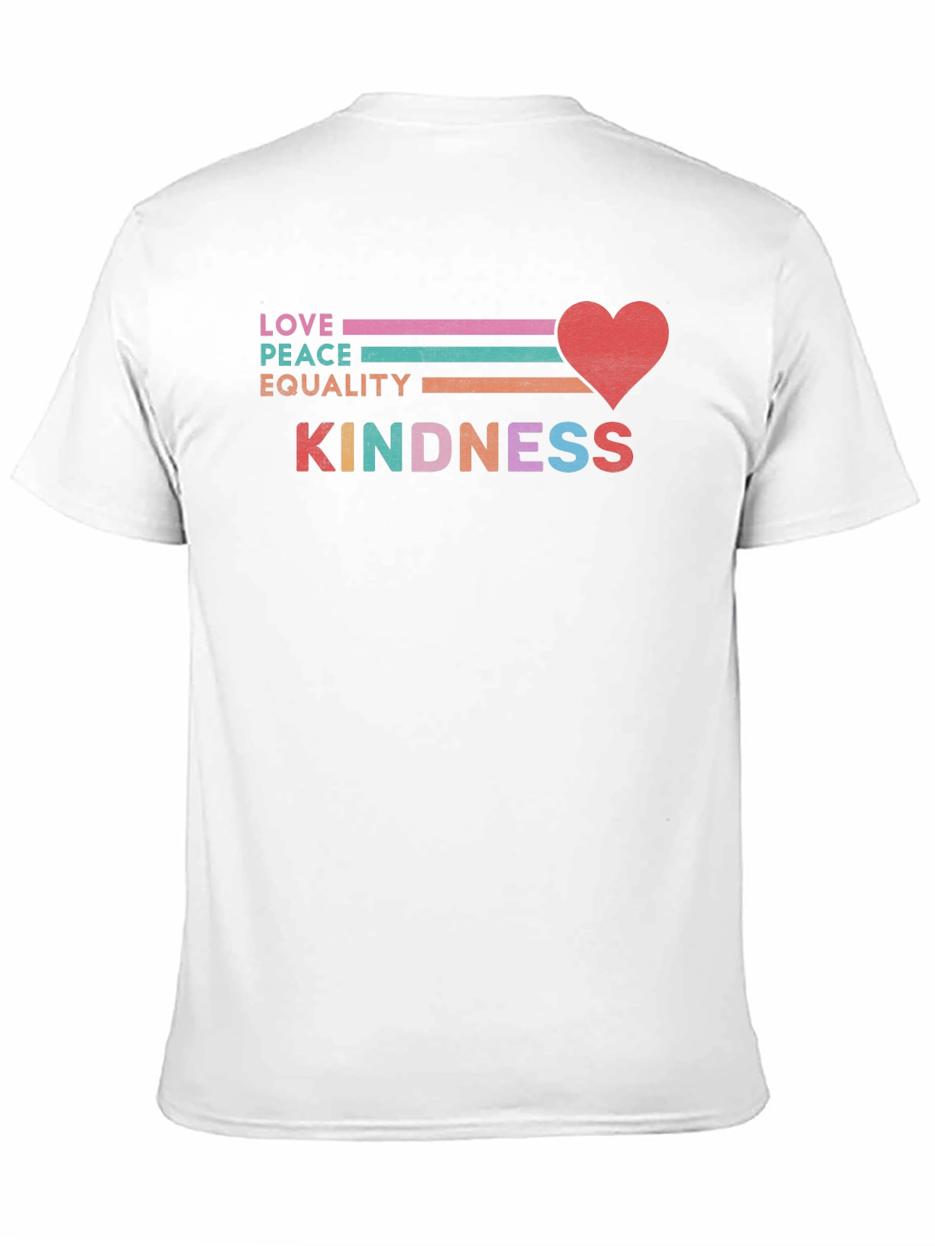 Black Love Peace Equality Kindness T-Shirt view 11