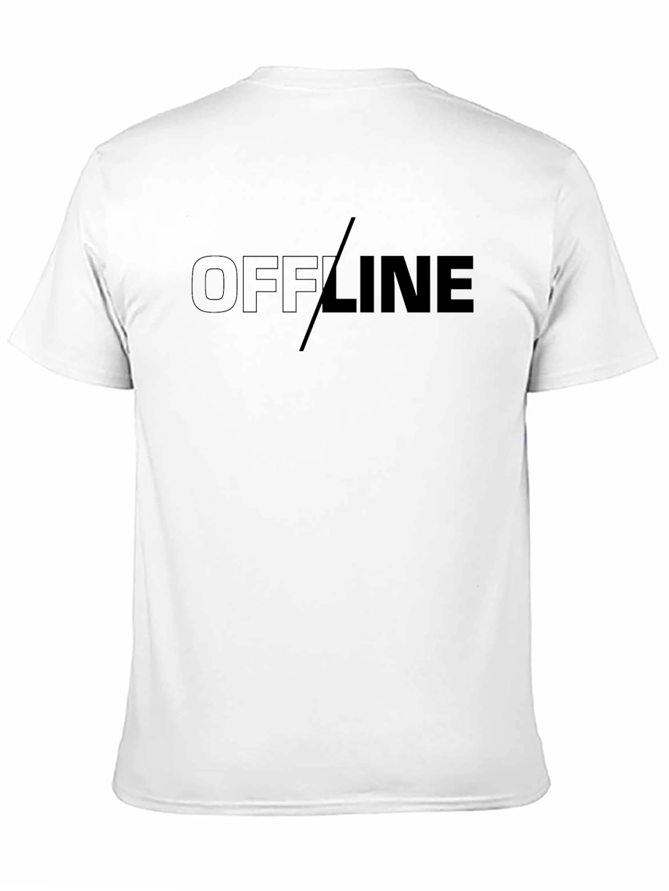 Black Offline Graphic T-Shirt - Black Casual Tee view 11