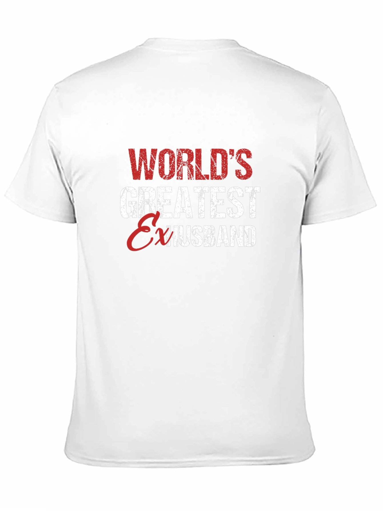 Black World's Greatest Ex Husband Funny T-Shirt view 11