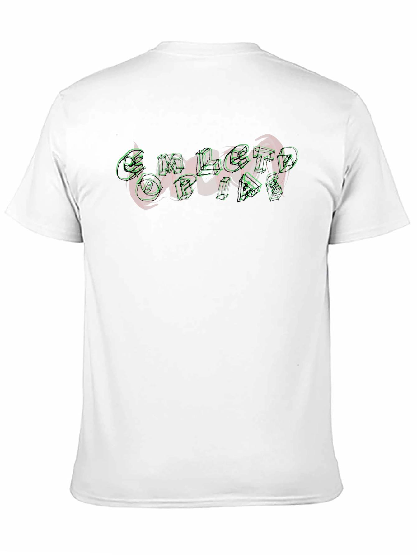 Black Unique Graphic Print Black T-Shirt view 11