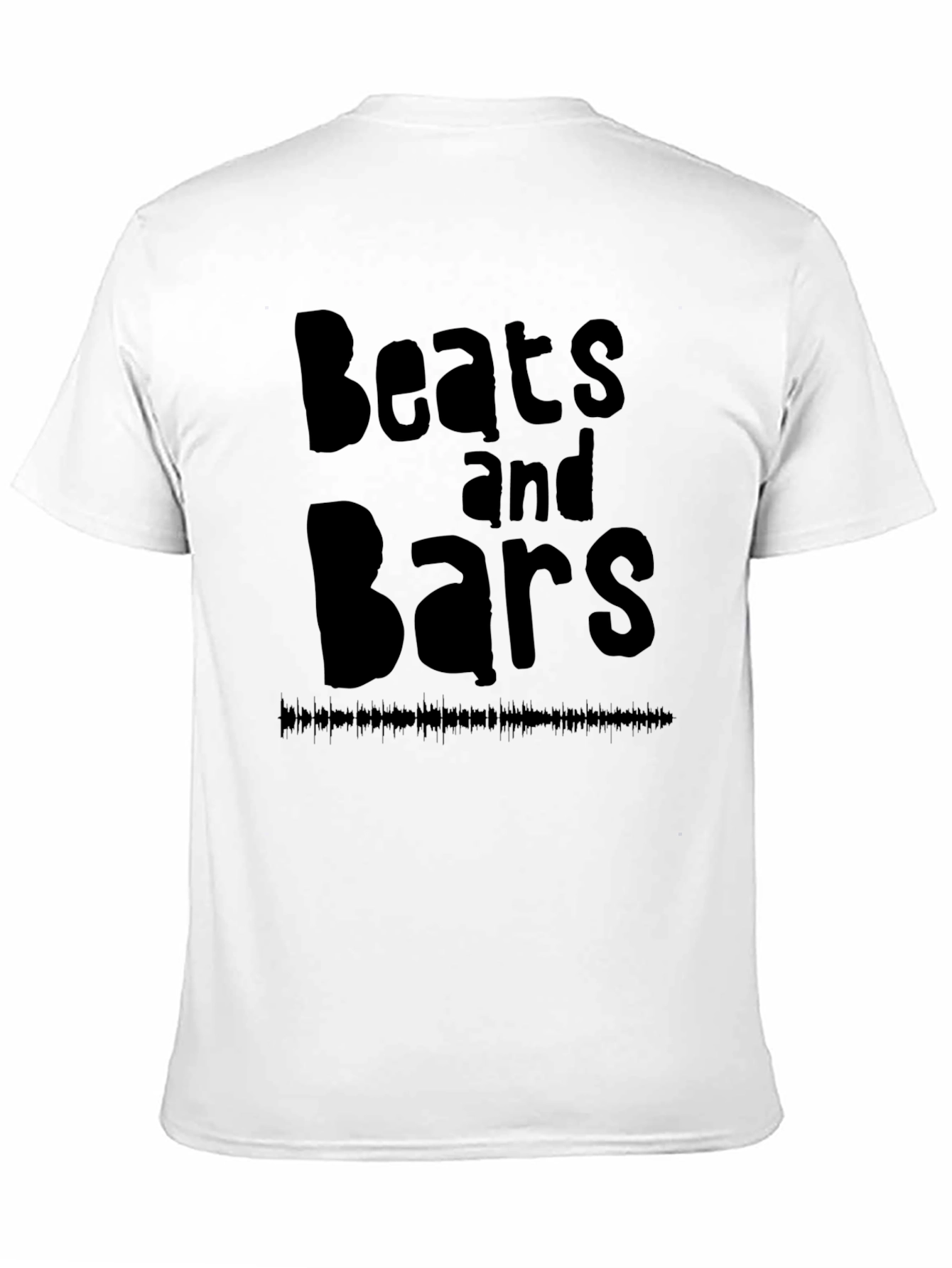 Black Beats and Bars Black Graphic T-Shirt view 11